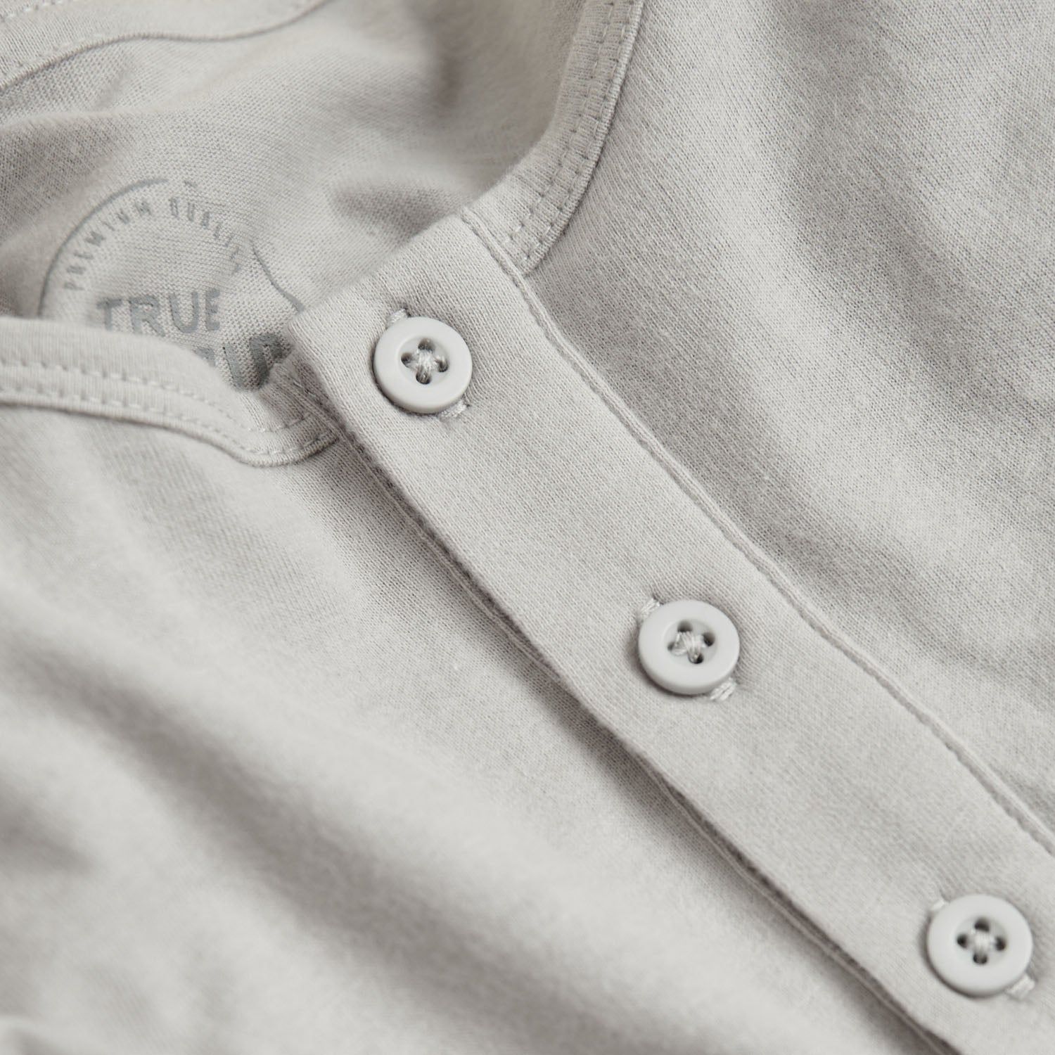 Light Gray Short Sleeve Henley sold by True Classic product image thumbnail 5