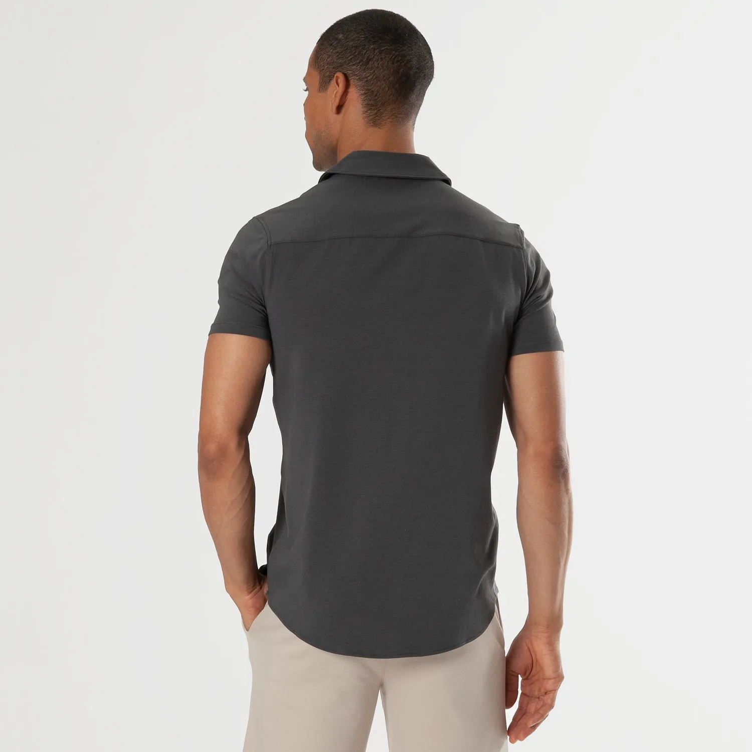 Carbon Short Sleeve Knit Shirt sold by True Classic product image thumbnail 3