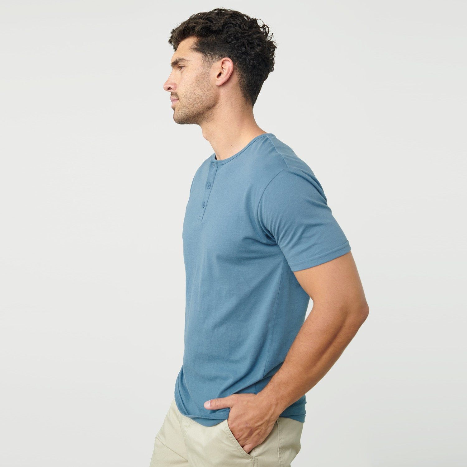 Bluestone Short Sleeve Henley sold by True Classic product image thumbnail 3