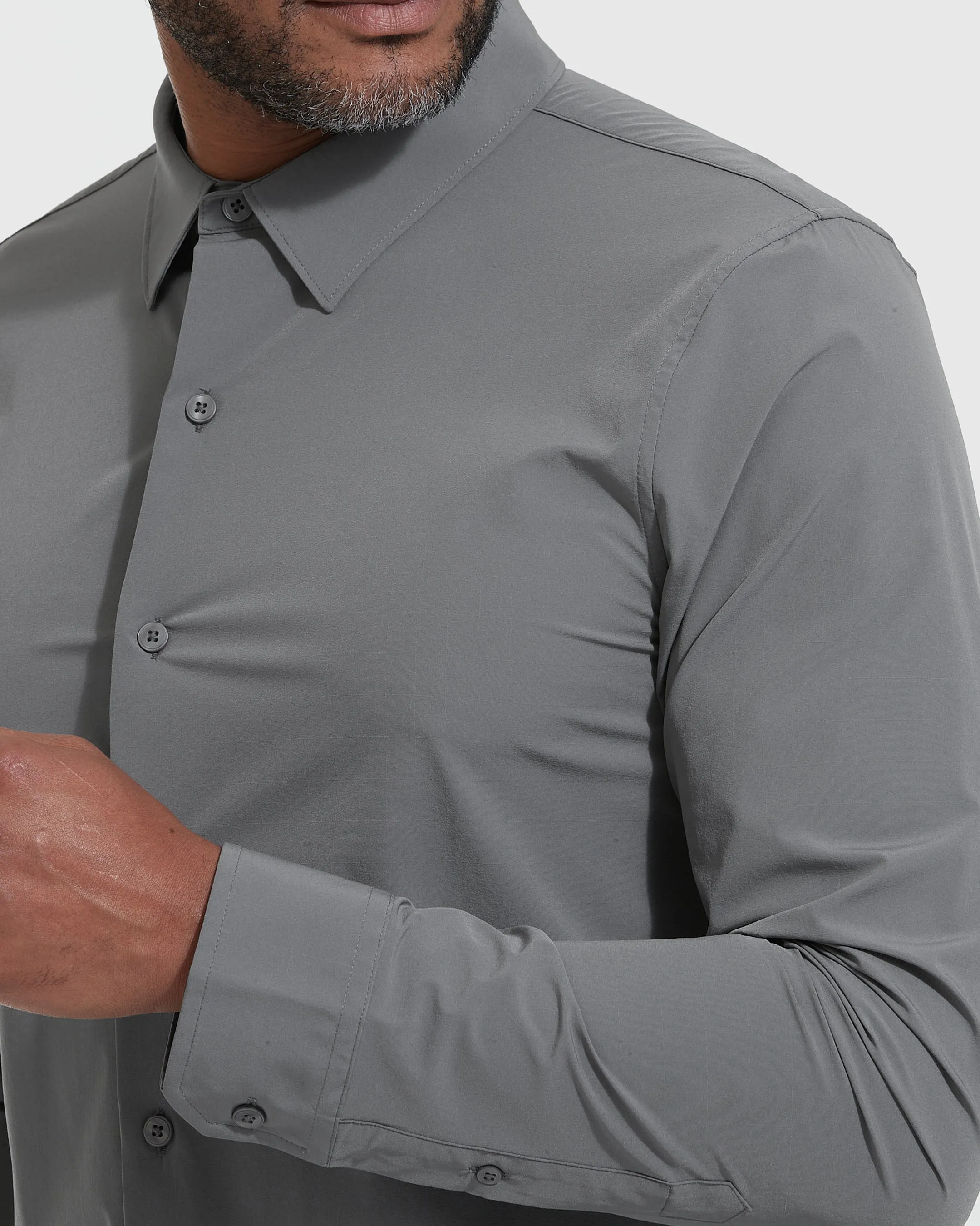 Carbon Lightweight Dress Shirt sold by True Classic product image thumbnail 5