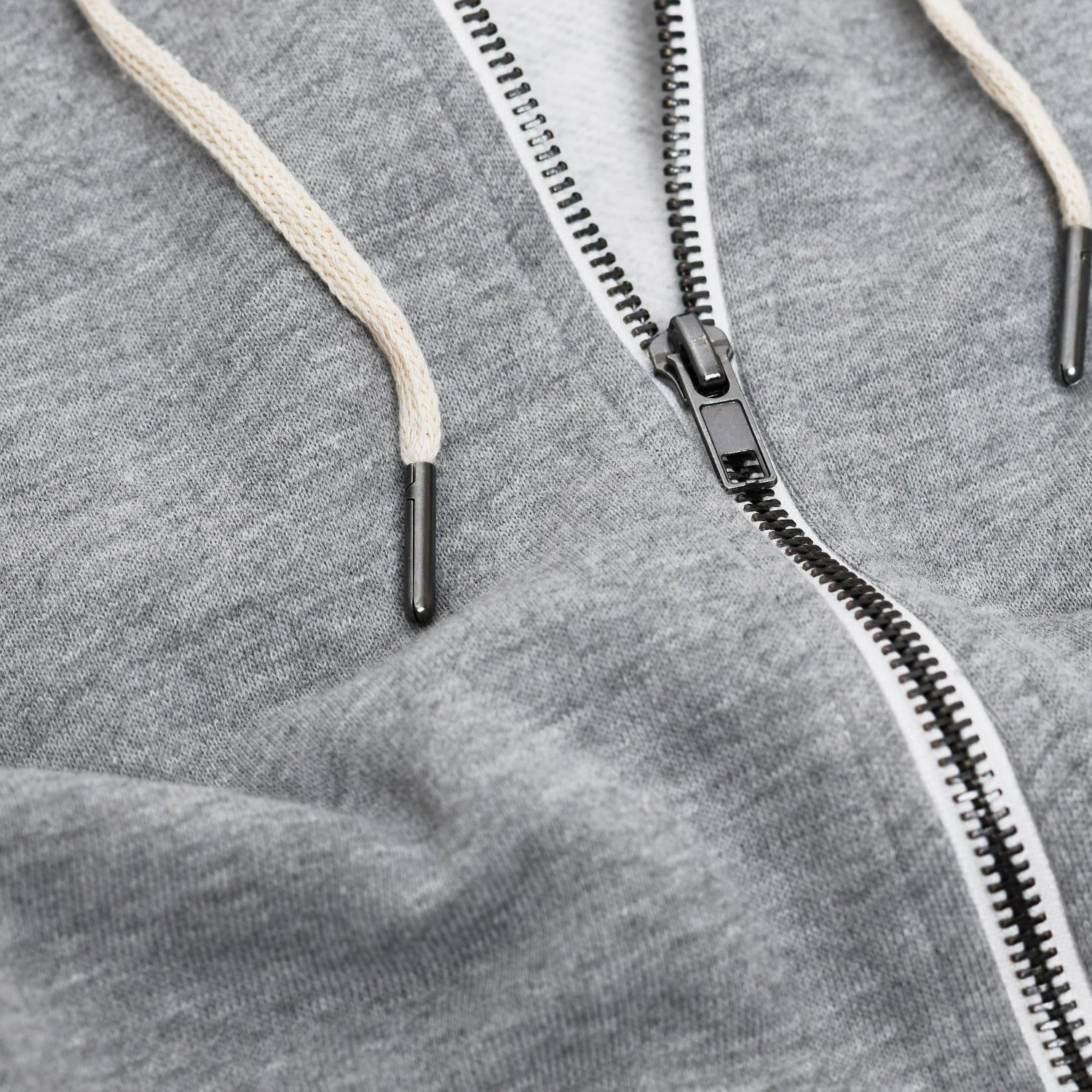 Heather Gray Zip Fleece Hoodie sold by True Classic product image thumbnail 5