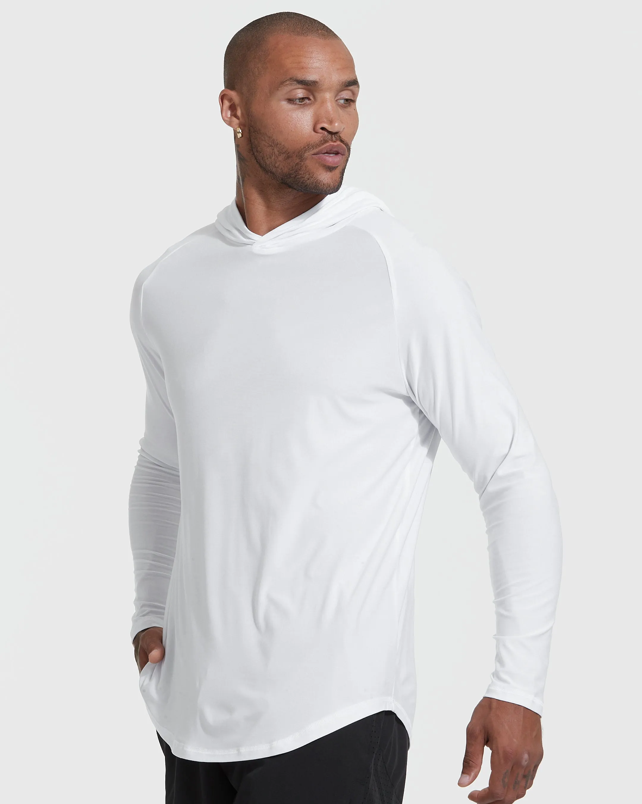 White Active Hoodie sold by True Classic product image thumbnail 3