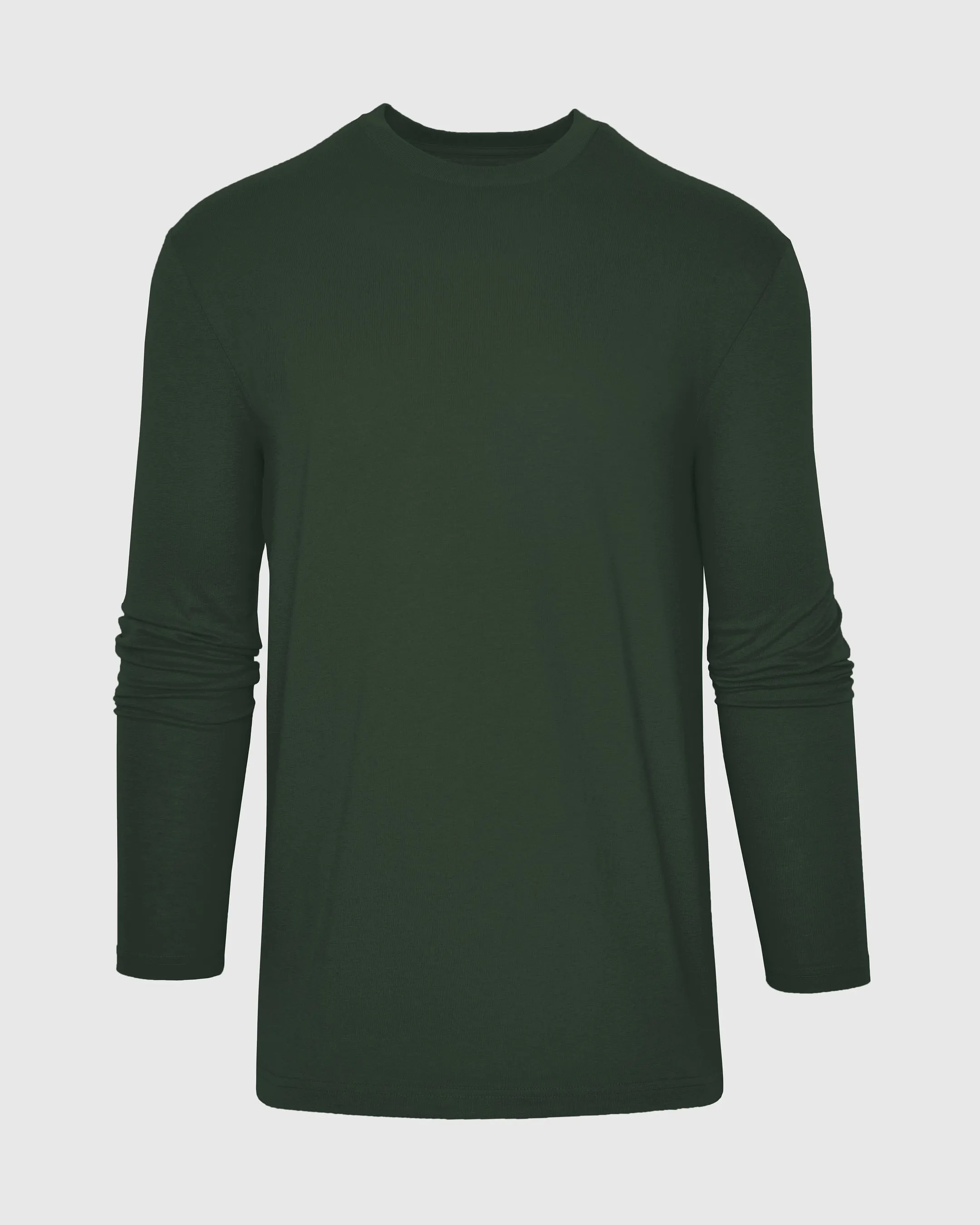 Dark Olive Classic Long Sleeve Crew Neck sold by True Classic product image thumbnail 2
