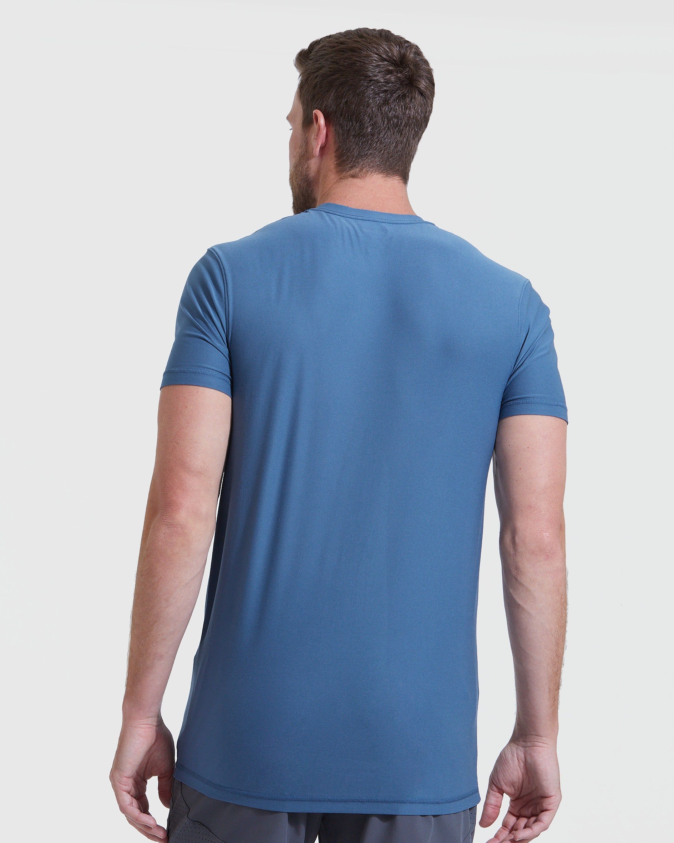 Stone Blue Tall Active Crew Neck sold by True Classic product image thumbnail 4