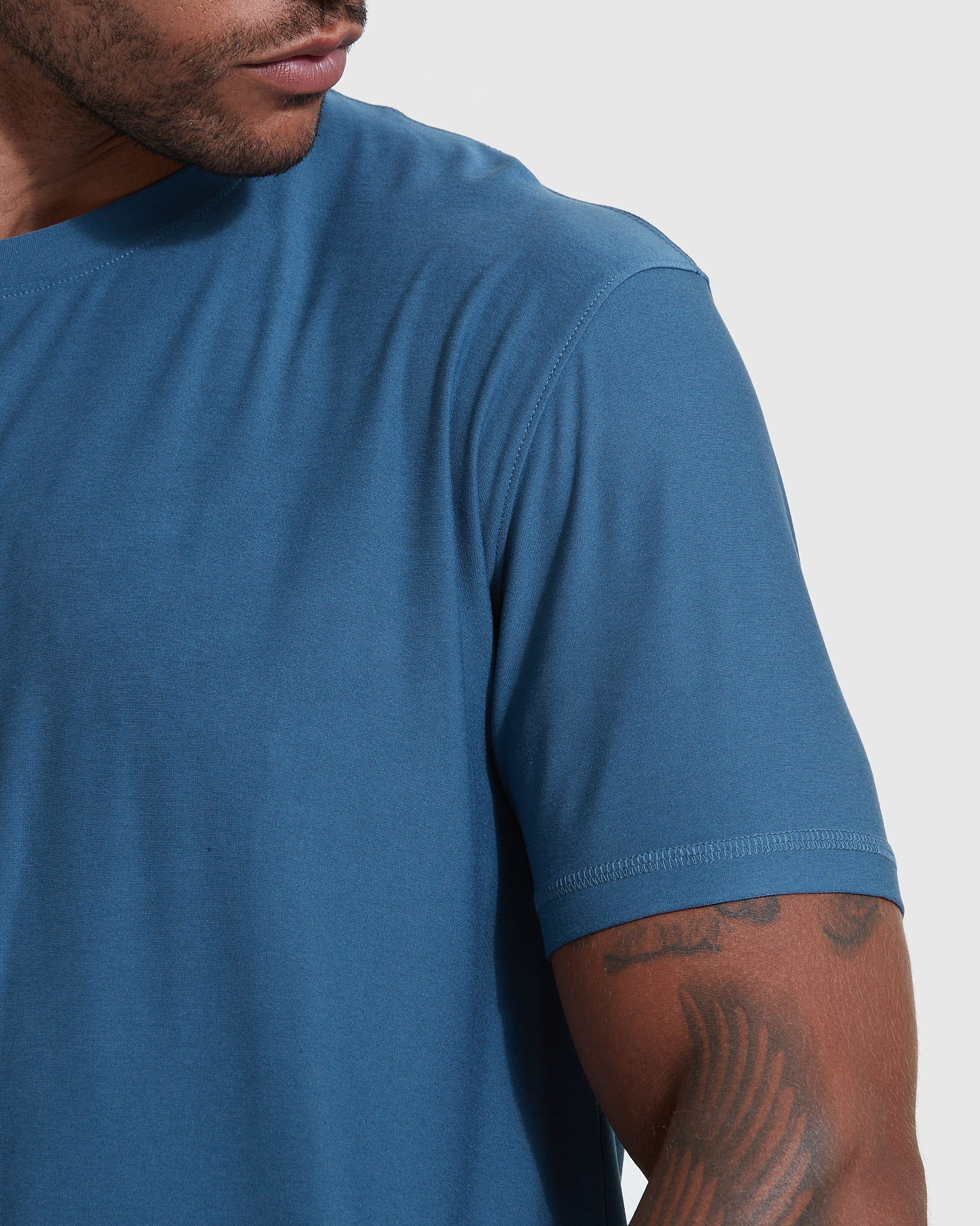Stone Blue Active Crew Neck sold by True Classic product image thumbnail 5