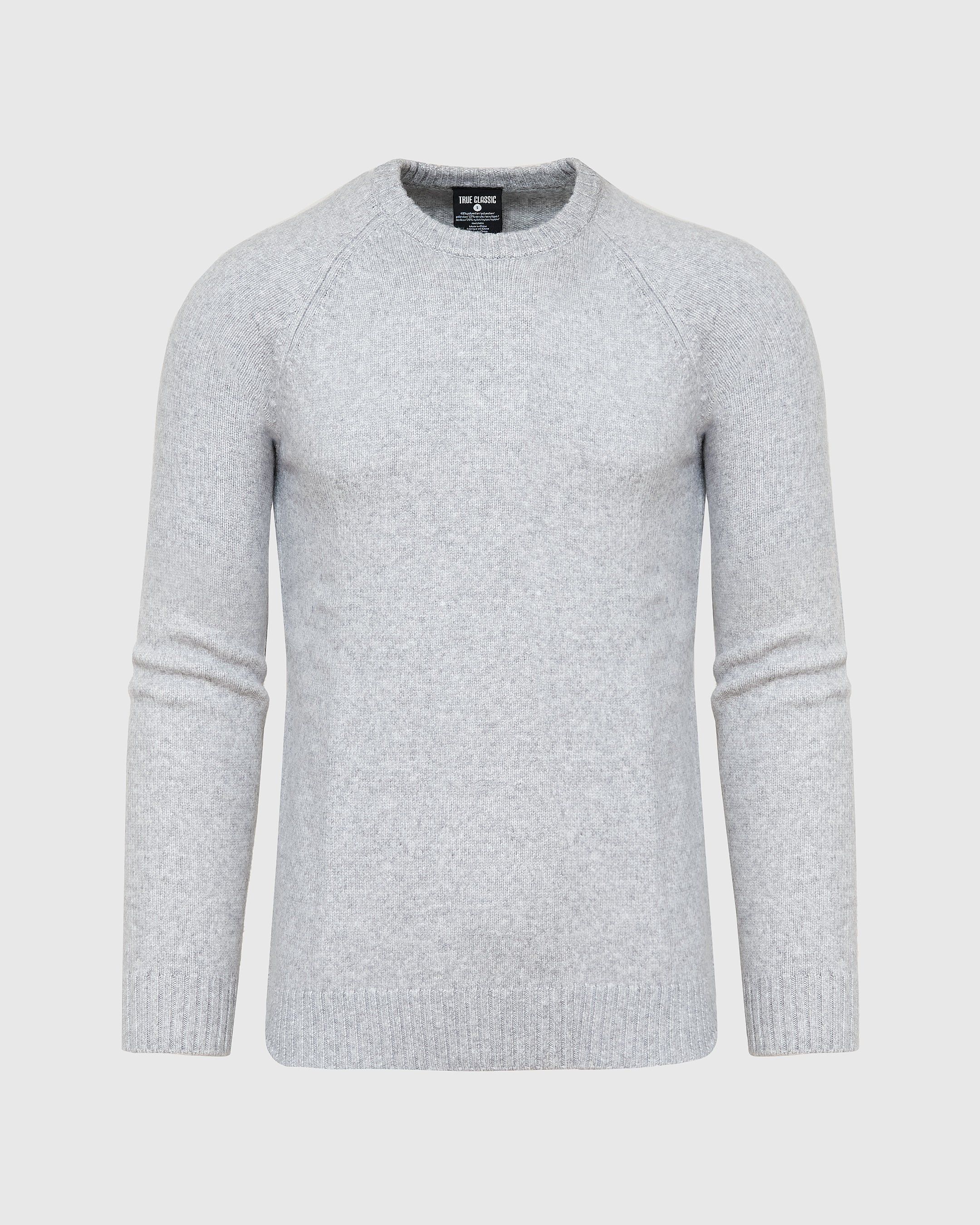 Heather Gray Crew Neck Sweater sold by True Classic product image thumbnail 2
