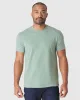 Heather Slate Green Short Sleeve Crew Neck Tee sold by True Classic