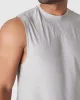 Light Heather Gray Sleeveless Active Muscle Tee sold by True Classic