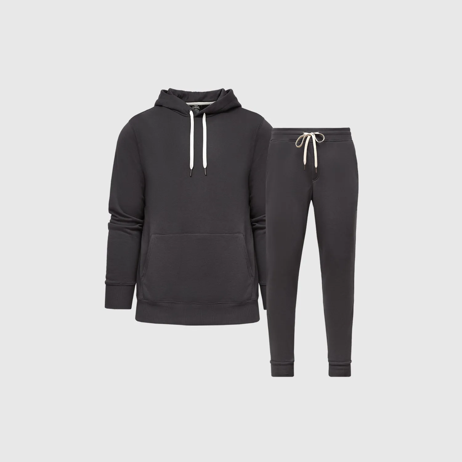 Carbon Fleece Pullover Hoodie and Jogger Set sold by True Classic