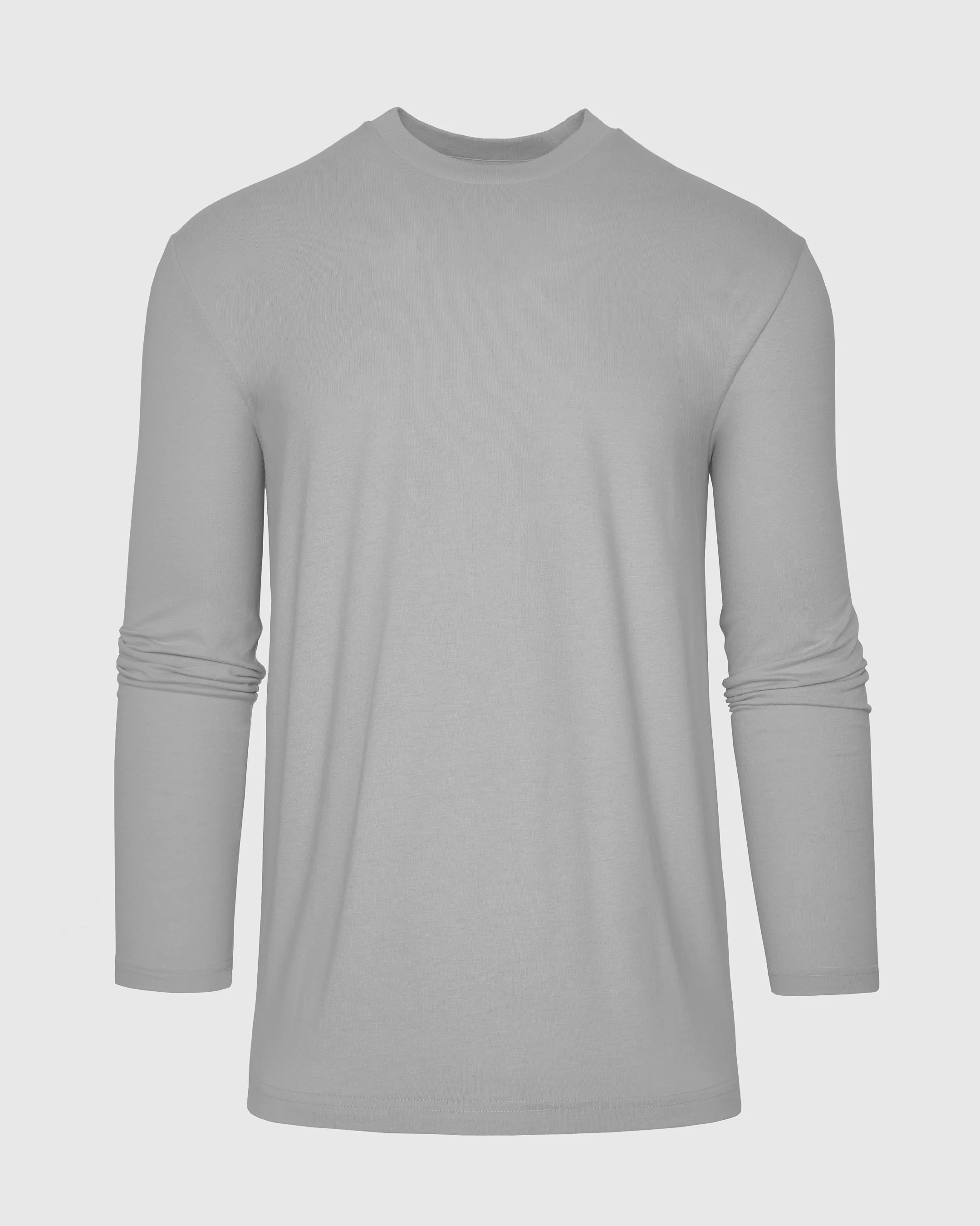Glacier Gray Long Sleeve Crew Neck Tee sold by True Classic product image thumbnail 2
