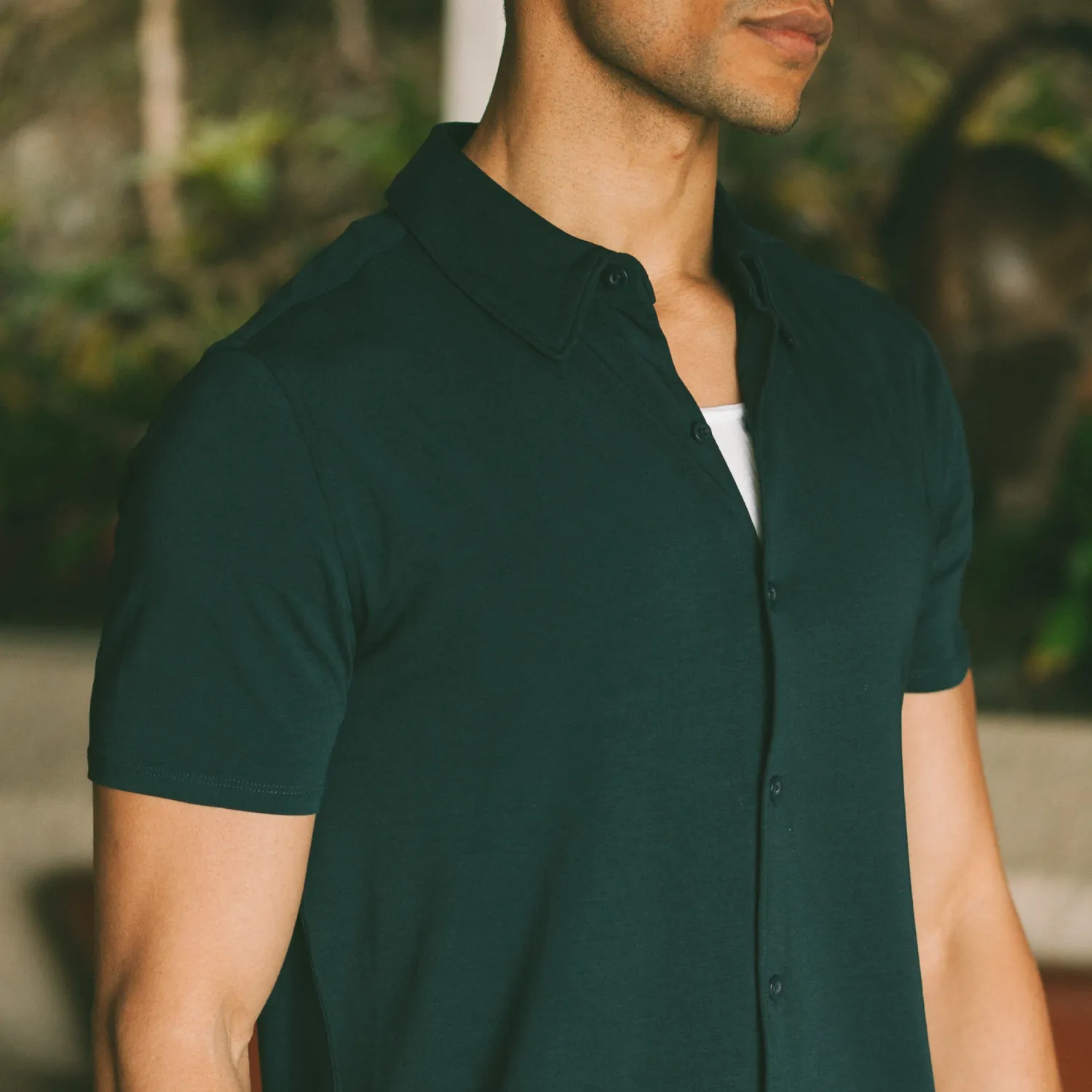 Navy Short Sleeve Knit Shirt sold by True Classic product image thumbnail 5
