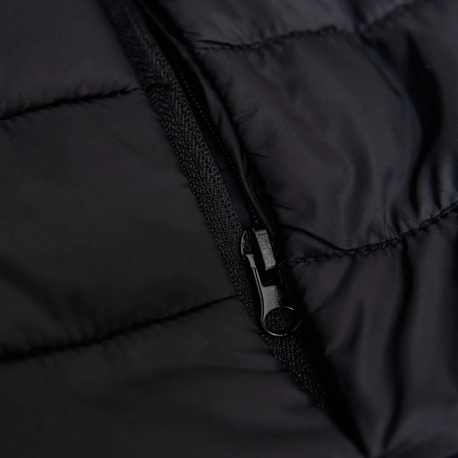 Black Quilted Puffer Jacket sold by True Classic product image thumbnail 5