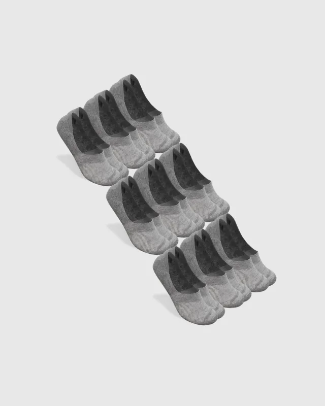 Heather Gray Never Show Socks 9-Pack sold by True Classic