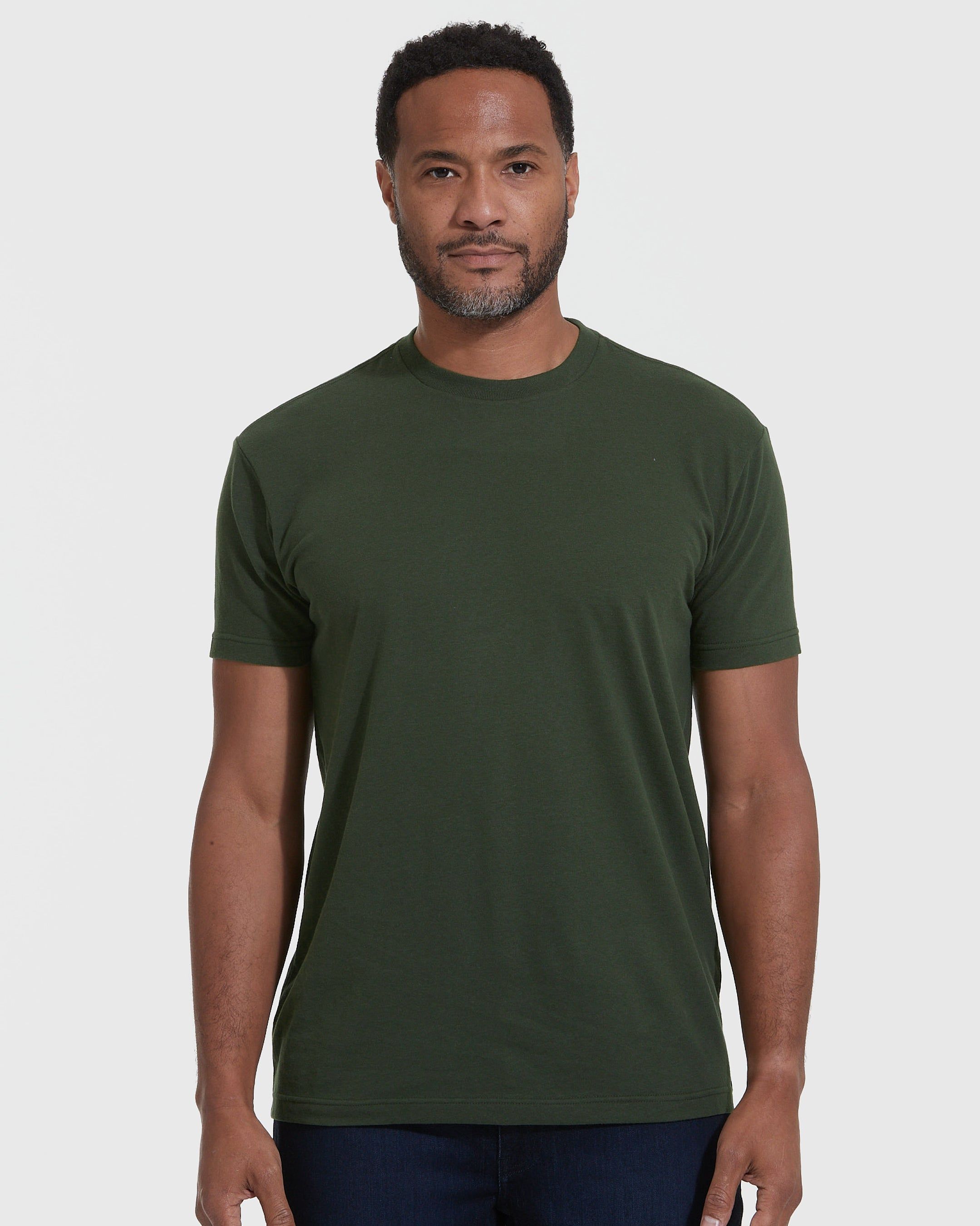 Dark Olive Crew Neck T-Shirt sold by True Classic