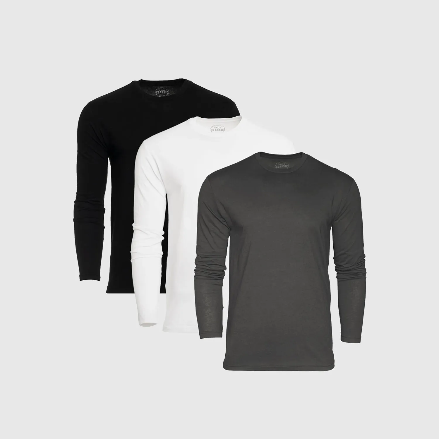 Core Long Sleeve Crew Neck T-Shirt 3-Pack sold by True Classic
