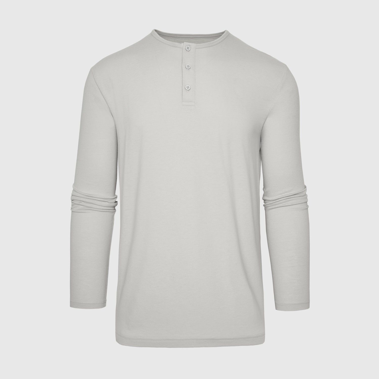Light Gray Long Sleeve Henley sold by True Classic product image thumbnail 2
