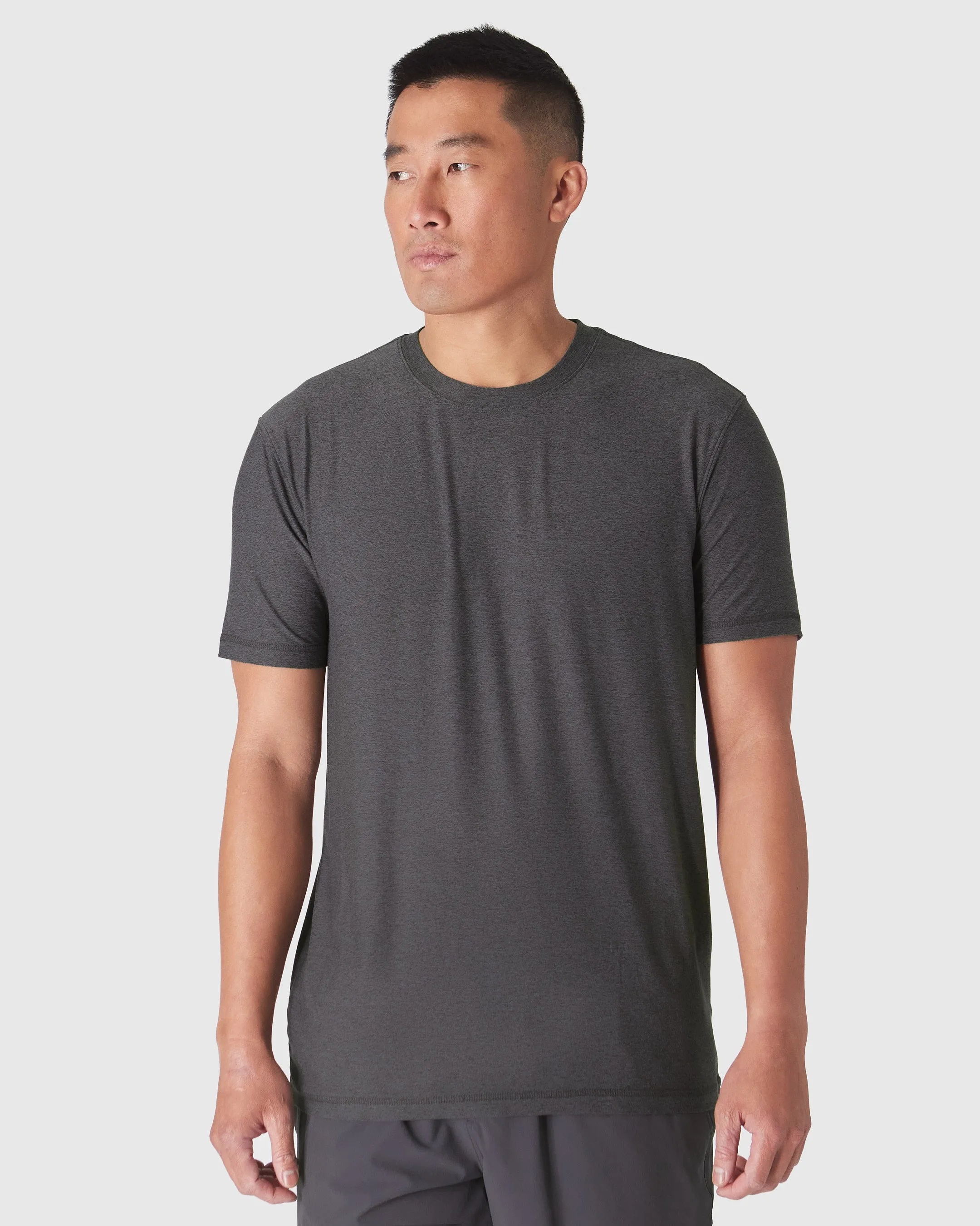 Dark Heather Tempest Active Crew Neck Tee sold by True Classic