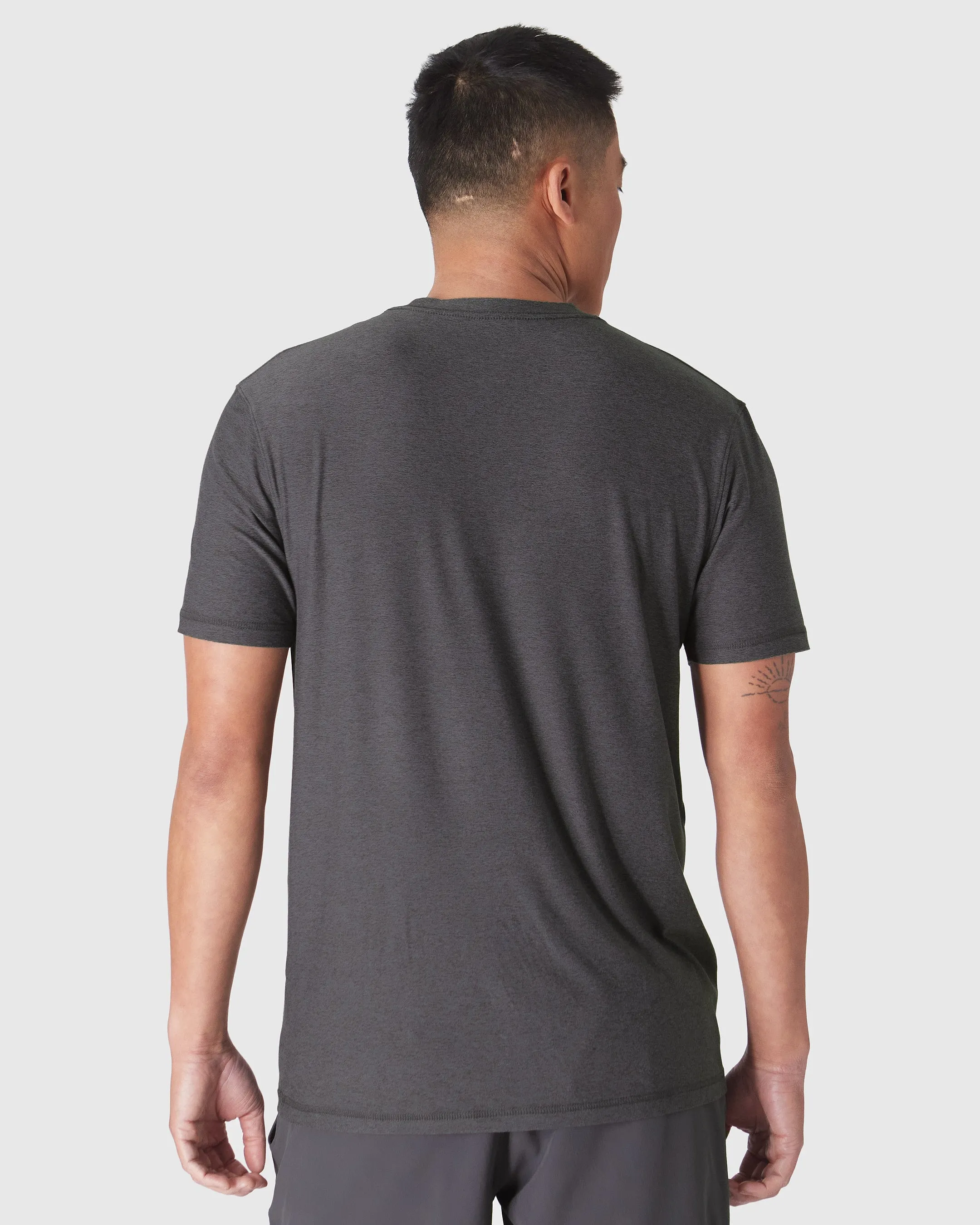 Dark Heather Tempest Active Crew Neck Tee sold by True Classic product image thumbnail 3