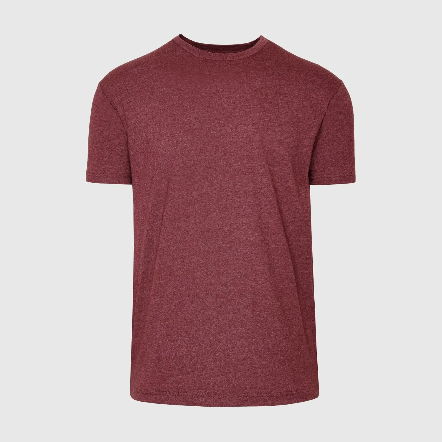 Heather Burgundy Short Sleeve Crew Neck Tee sold by True Classic product image thumbnail 2