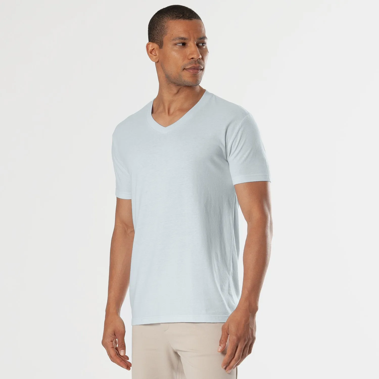 Blue Quartz V-Neck Tee sold by True Classic product image thumbnail 4