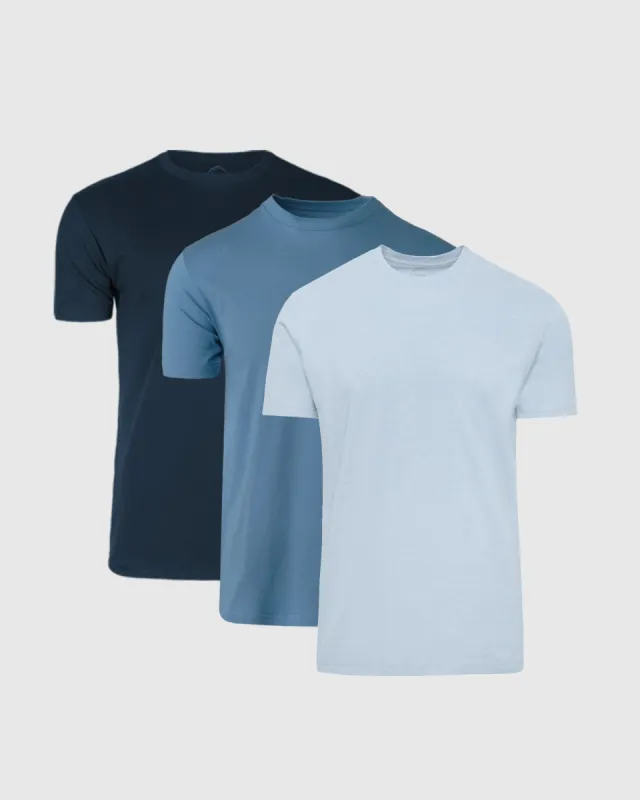 Blues Crew Neck T-Shirt 3-Pack sold by True Classic