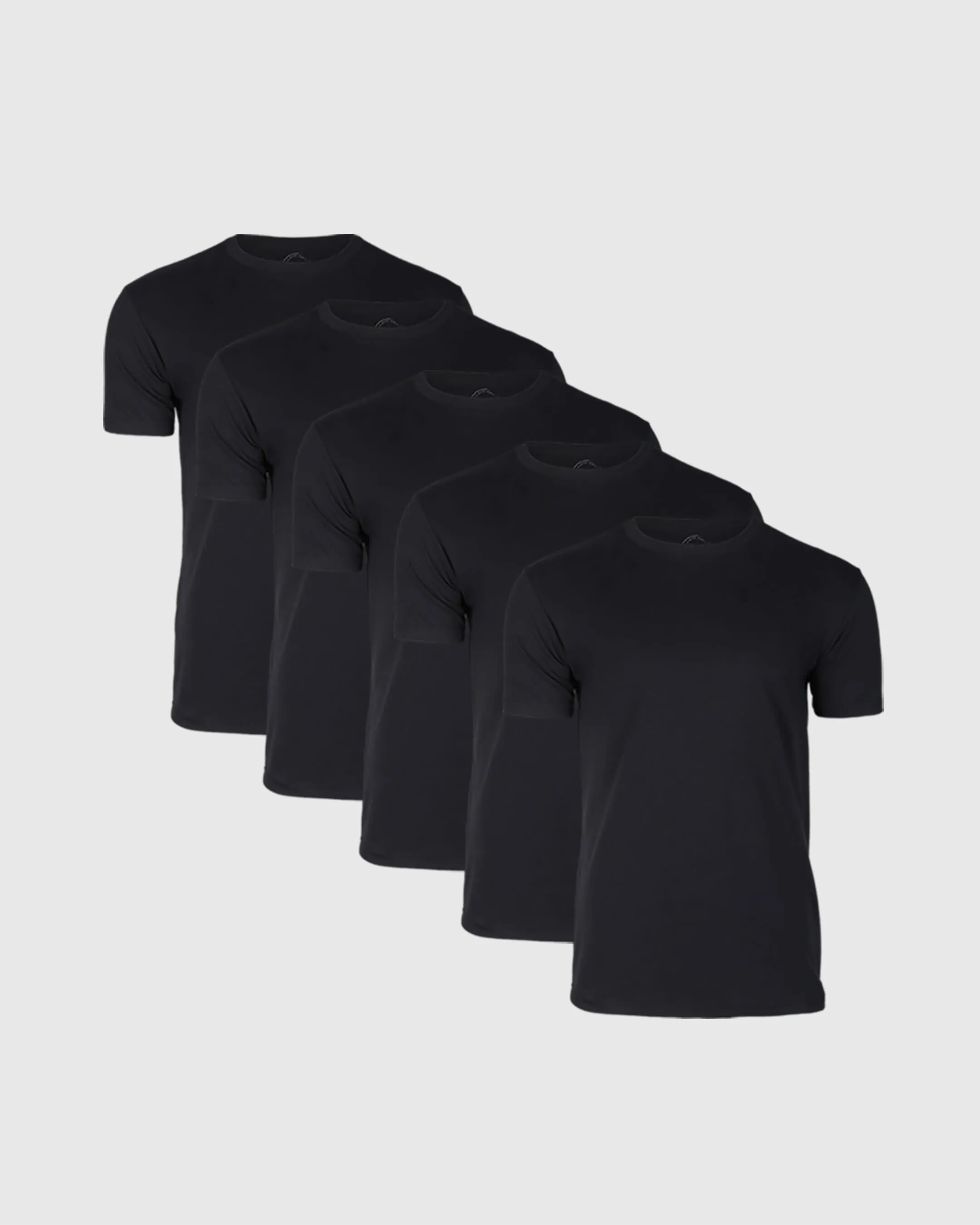 All Black Crew 5-Pack sold by True Classic