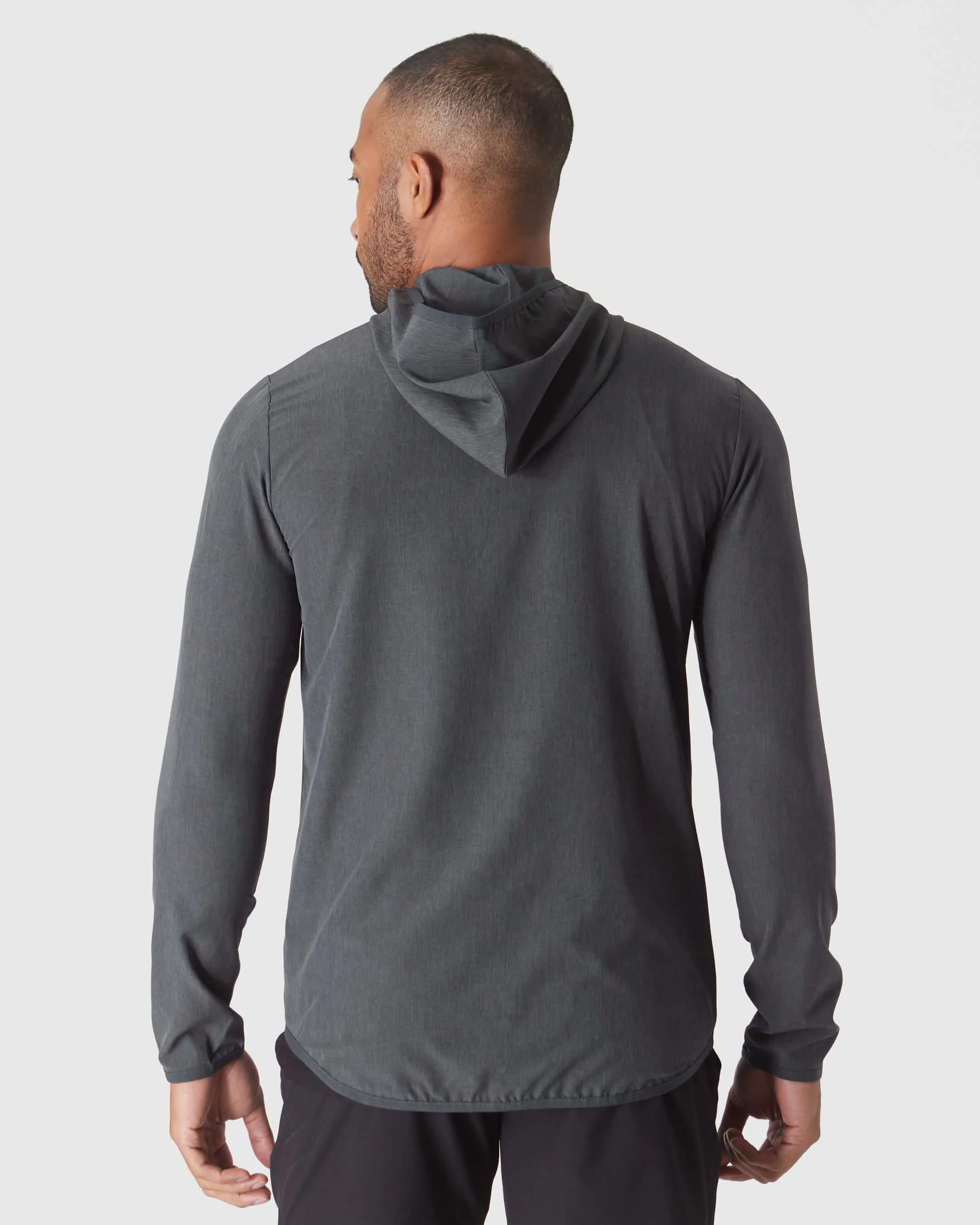 Charcoal Heather Gray Active Shell Jacket sold by True Classic product image thumbnail 3