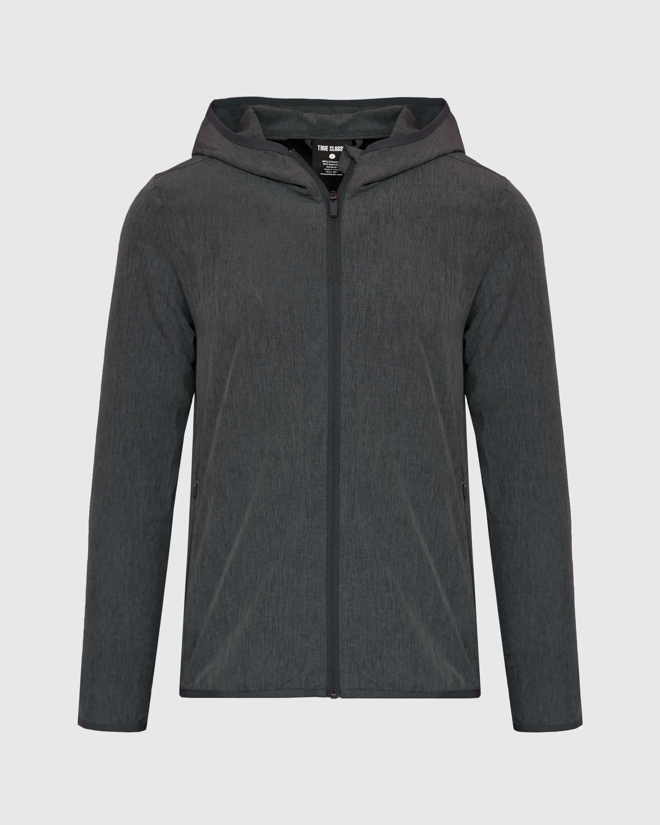 Charcoal Heather Gray Active Shell Jacket sold by True Classic product image thumbnail 2