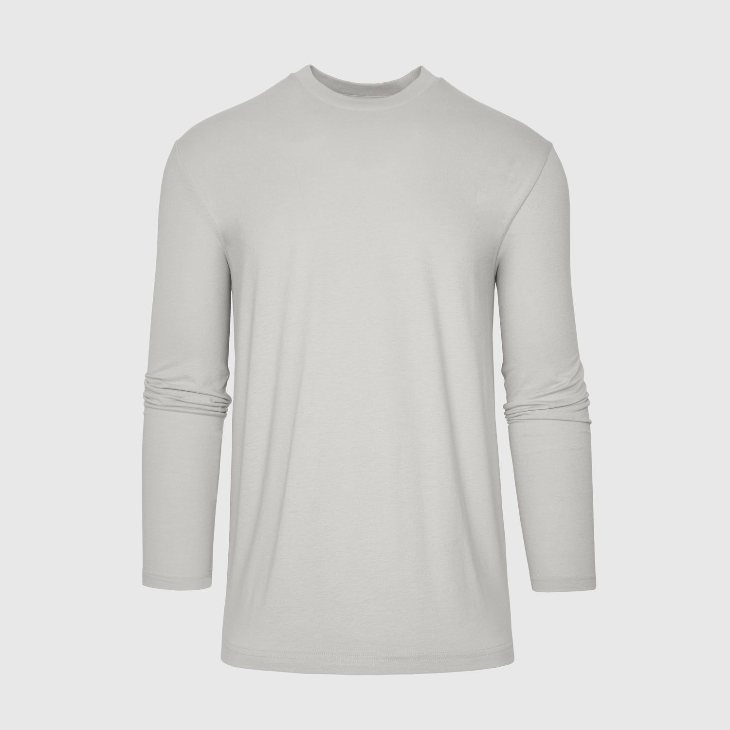 Light Gray Long Sleeve Crew Neck Tee sold by True Classic product image thumbnail 2
