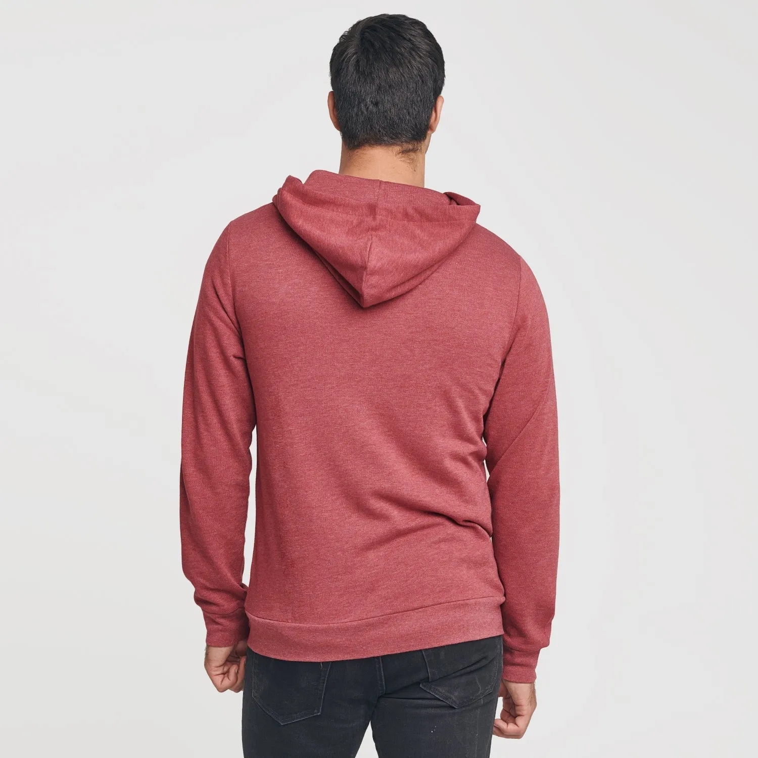 Cardinal Red Fleece Zip Hoodie sold by True Classic product image thumbnail 3