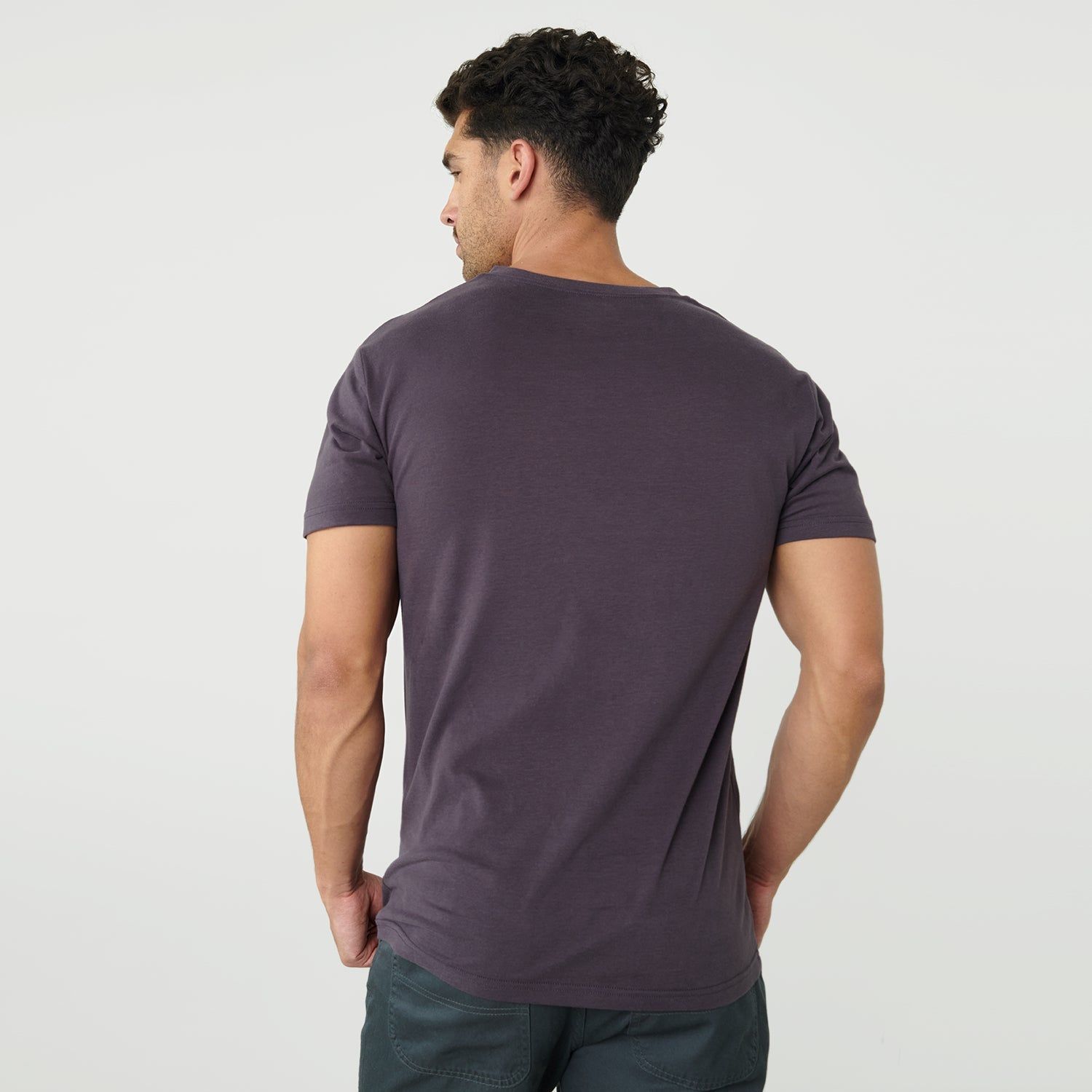 Dark Purple V-Neck sold by True Classic product image thumbnail 3