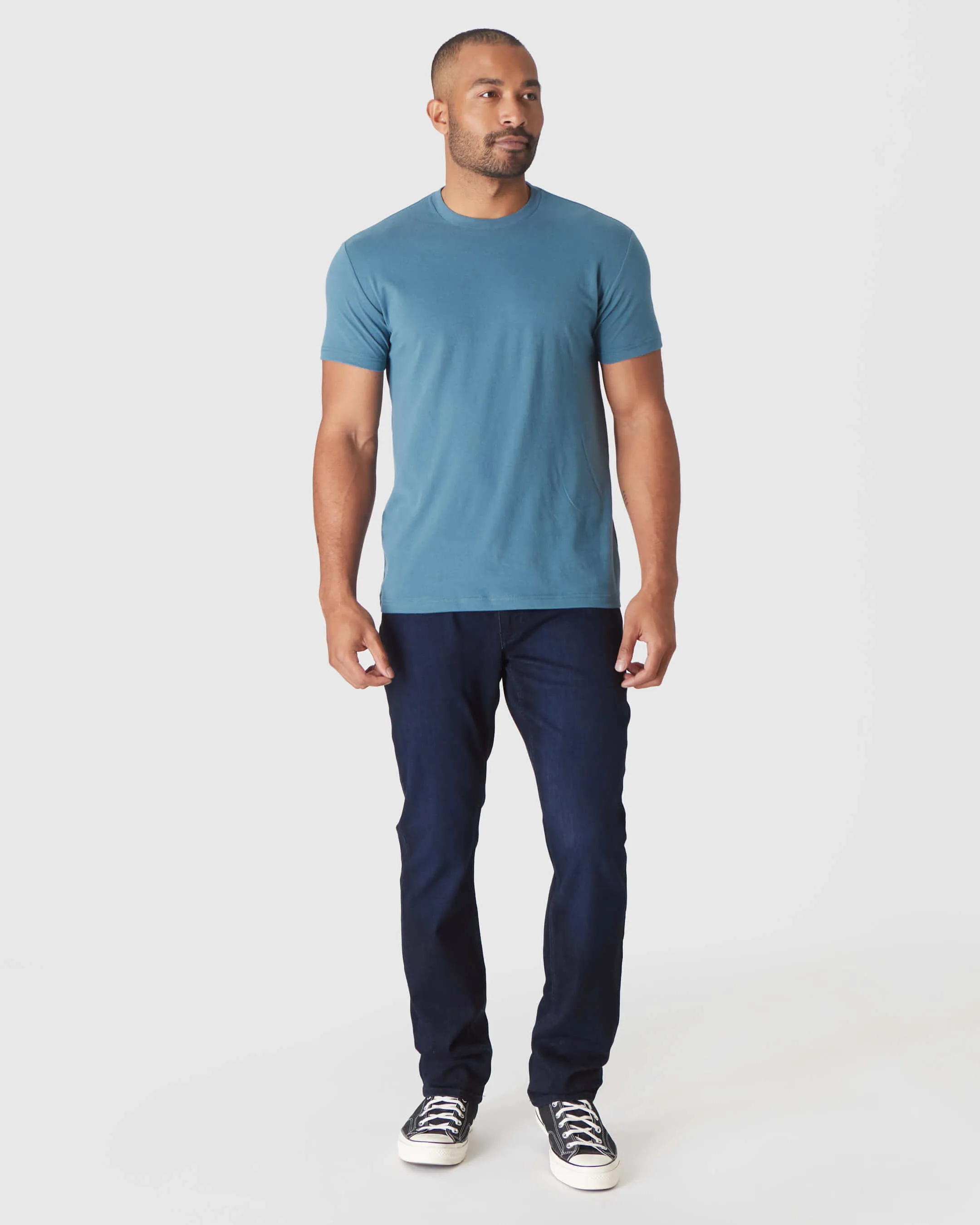 Sapphire Short Sleeve Crew Neck T Shirt sold by True Classic product image thumbnail 4