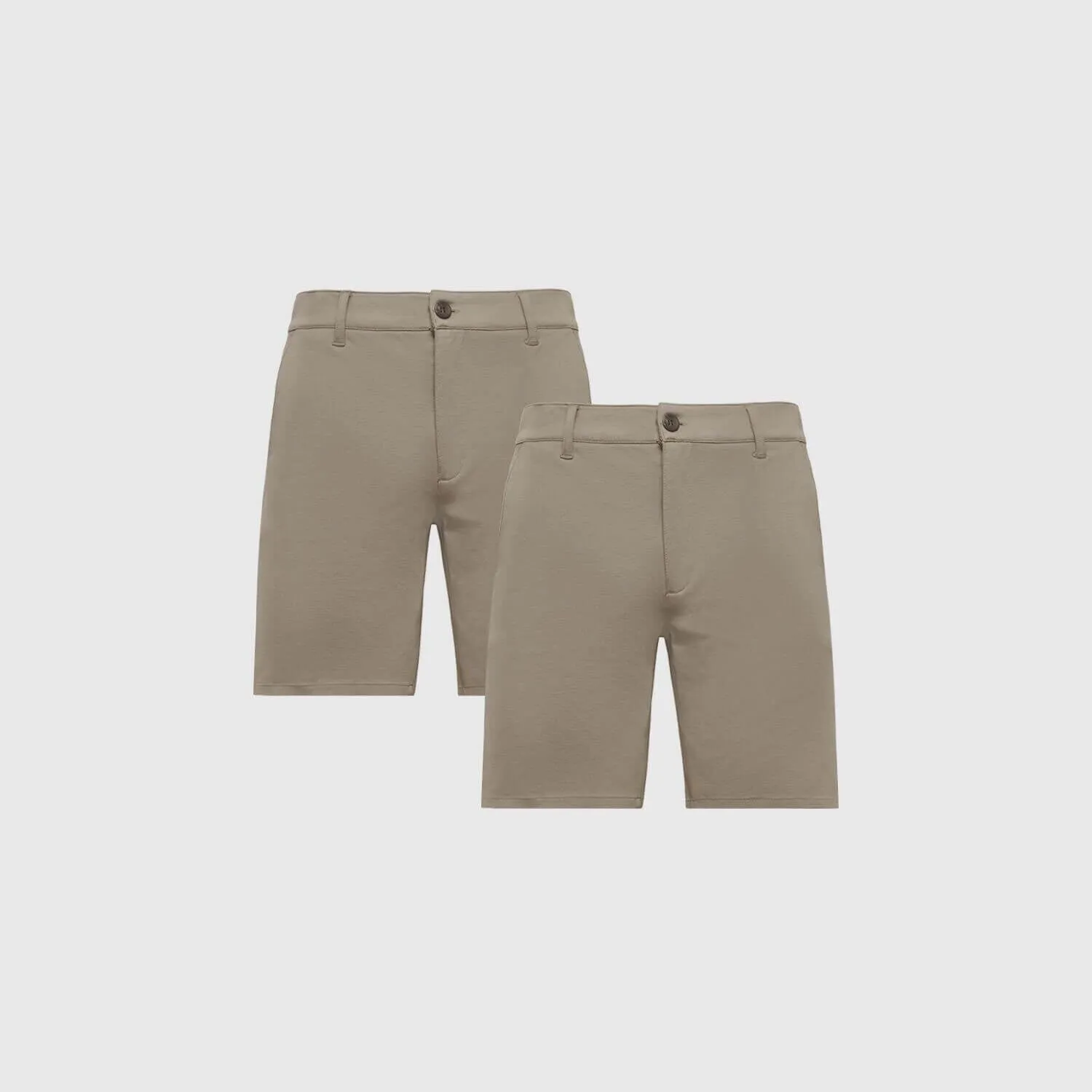 9" Khaki Comfort Knit Chino Shorts 2-Pack sold by True Classic