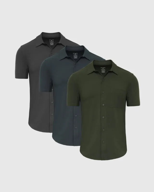 Short Sleeve Ripstop Commuter Shirt 3-Pack sold by True Classic