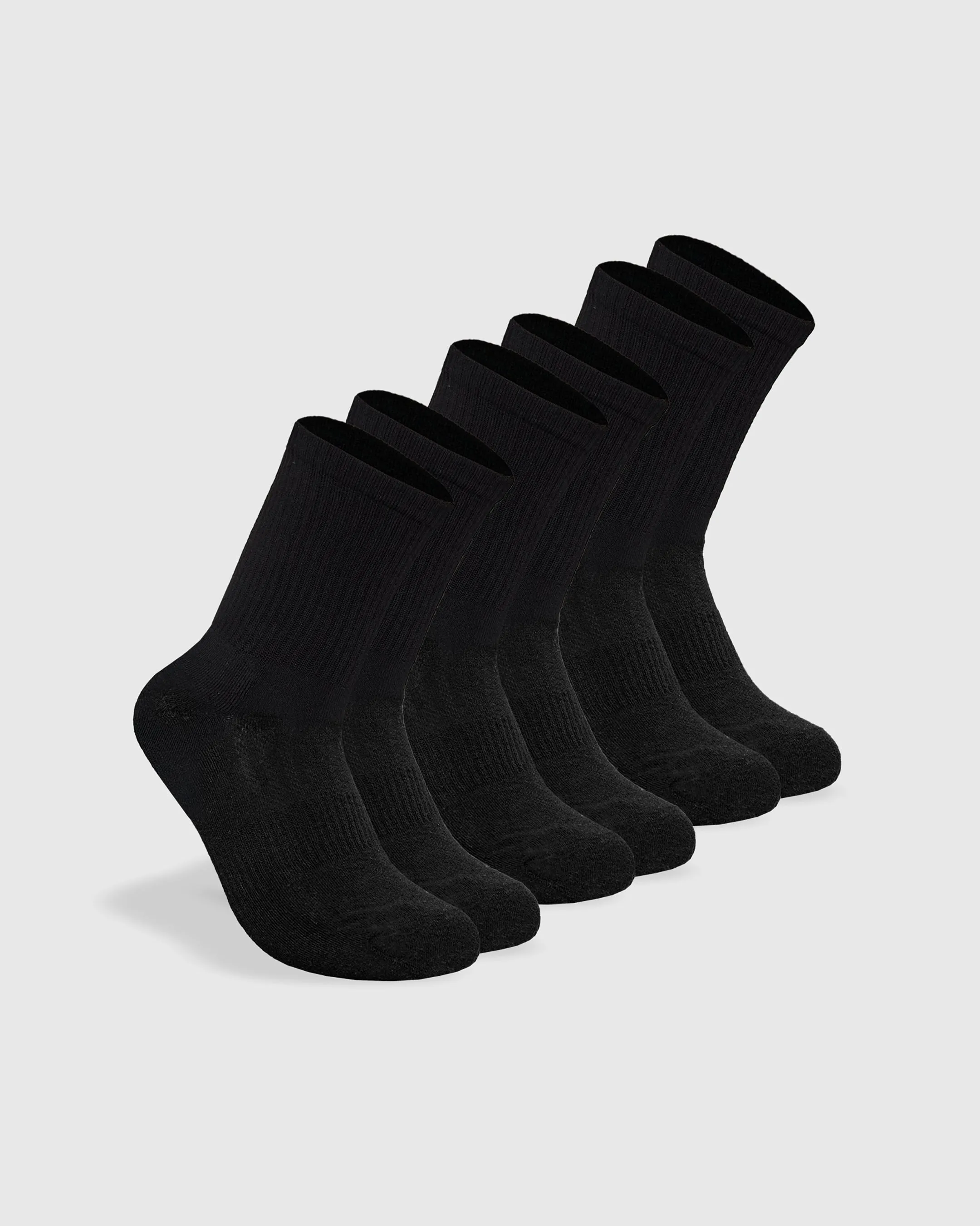 Black Half Crew Socks 3-Pack sold by True Classic