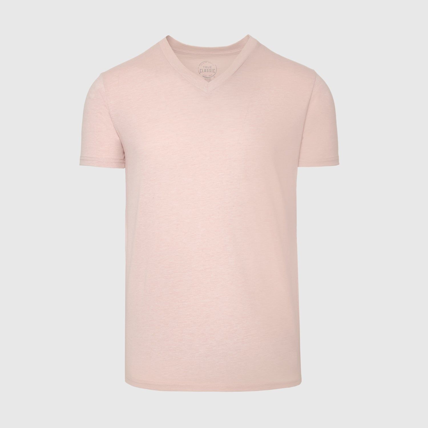 Heather Dusty Pink V-Neck T-Shirt sold by True Classic product image thumbnail 2