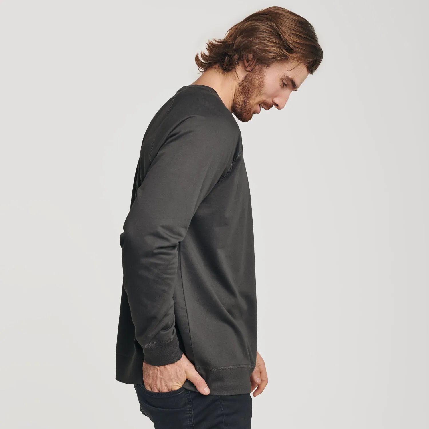 Carbon French Terry Sweatshirt sold by True Classic product image thumbnail 4