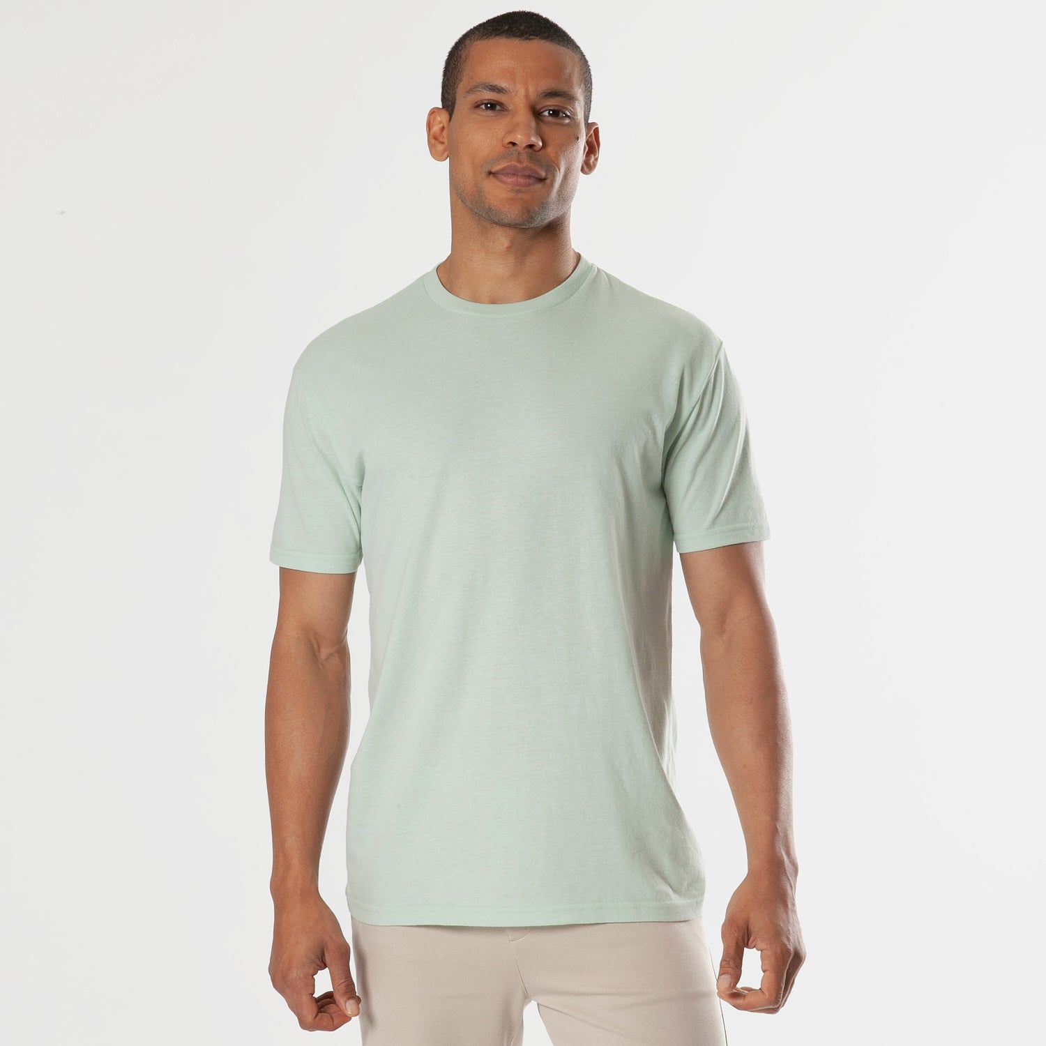 Green Lapis Crew Neck T-Shirt sold by True Classic