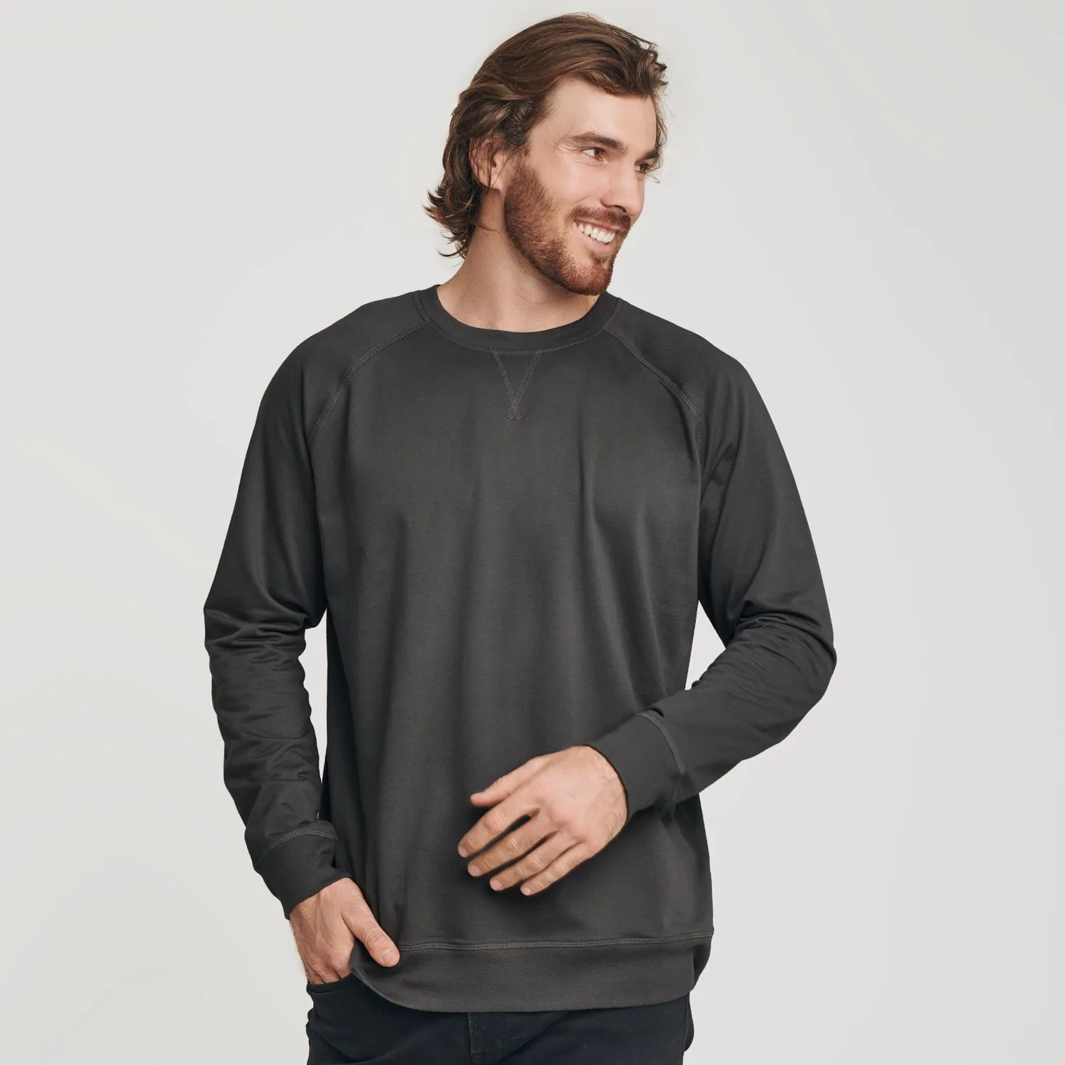 Carbon French Terry Sweatshirt sold by True Classic