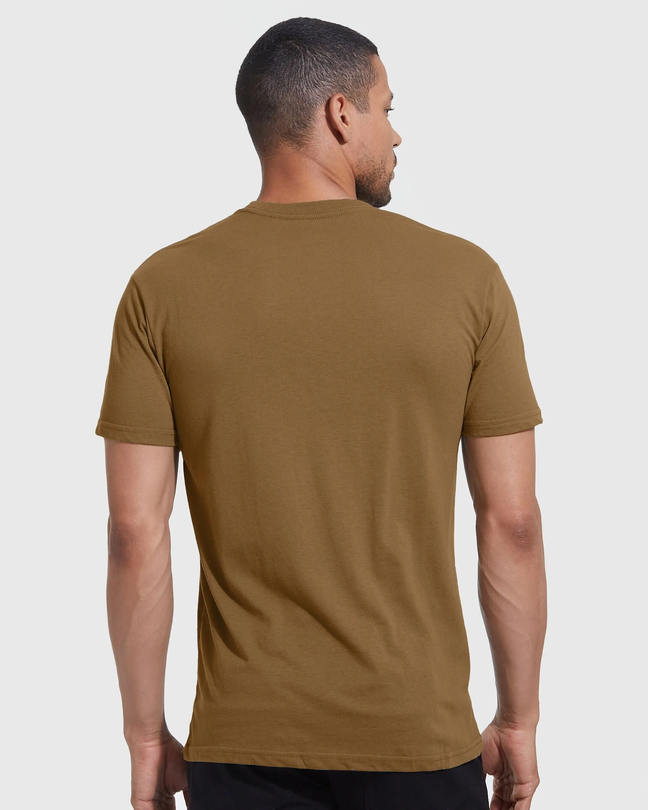 Tan 499 Short Sleeve Crew Neck Tee sold by True Classic product image thumbnail 3