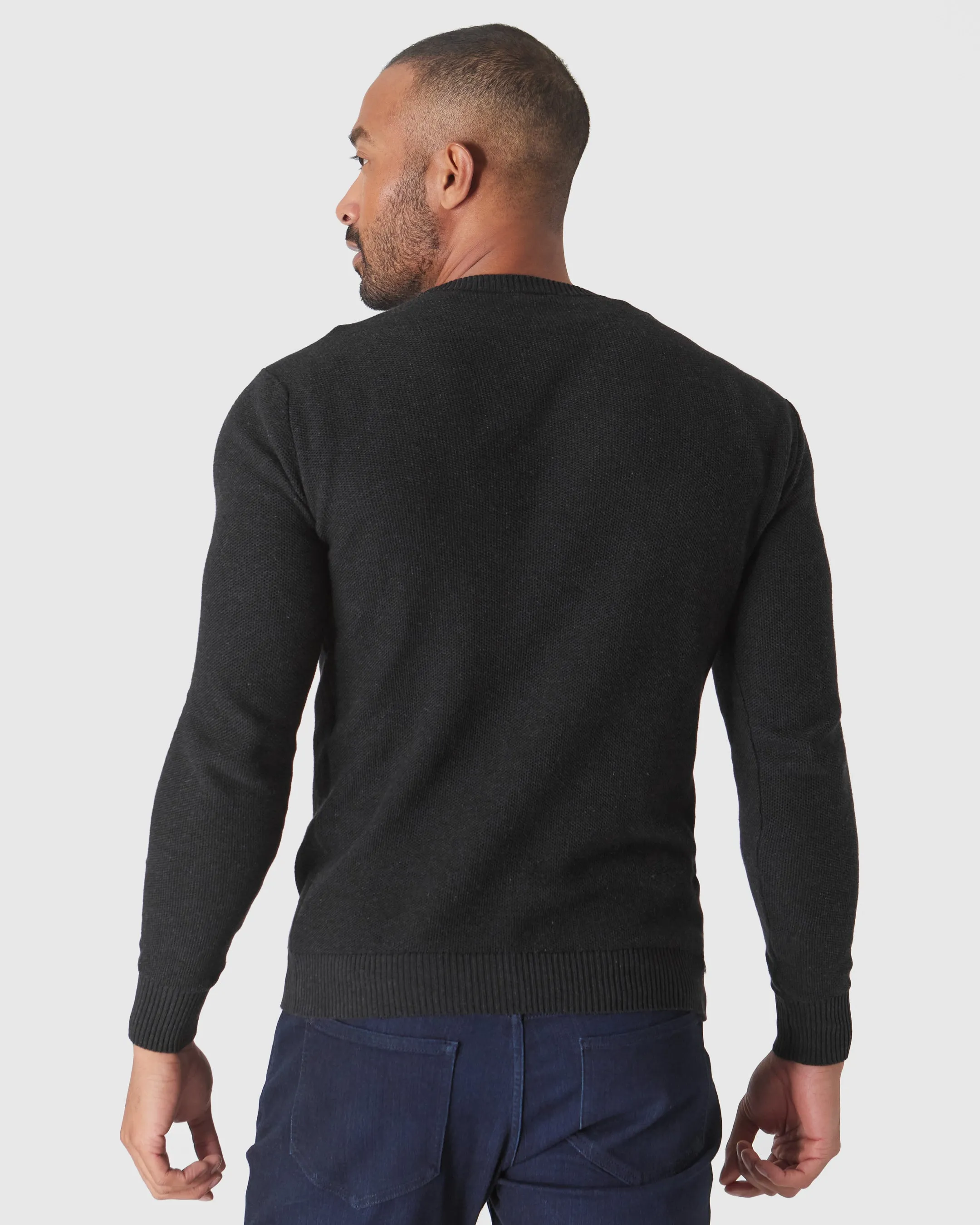 Neutral Cotton Pique Crew Sweater 3-Pack sold by True Classic product image thumbnail 4