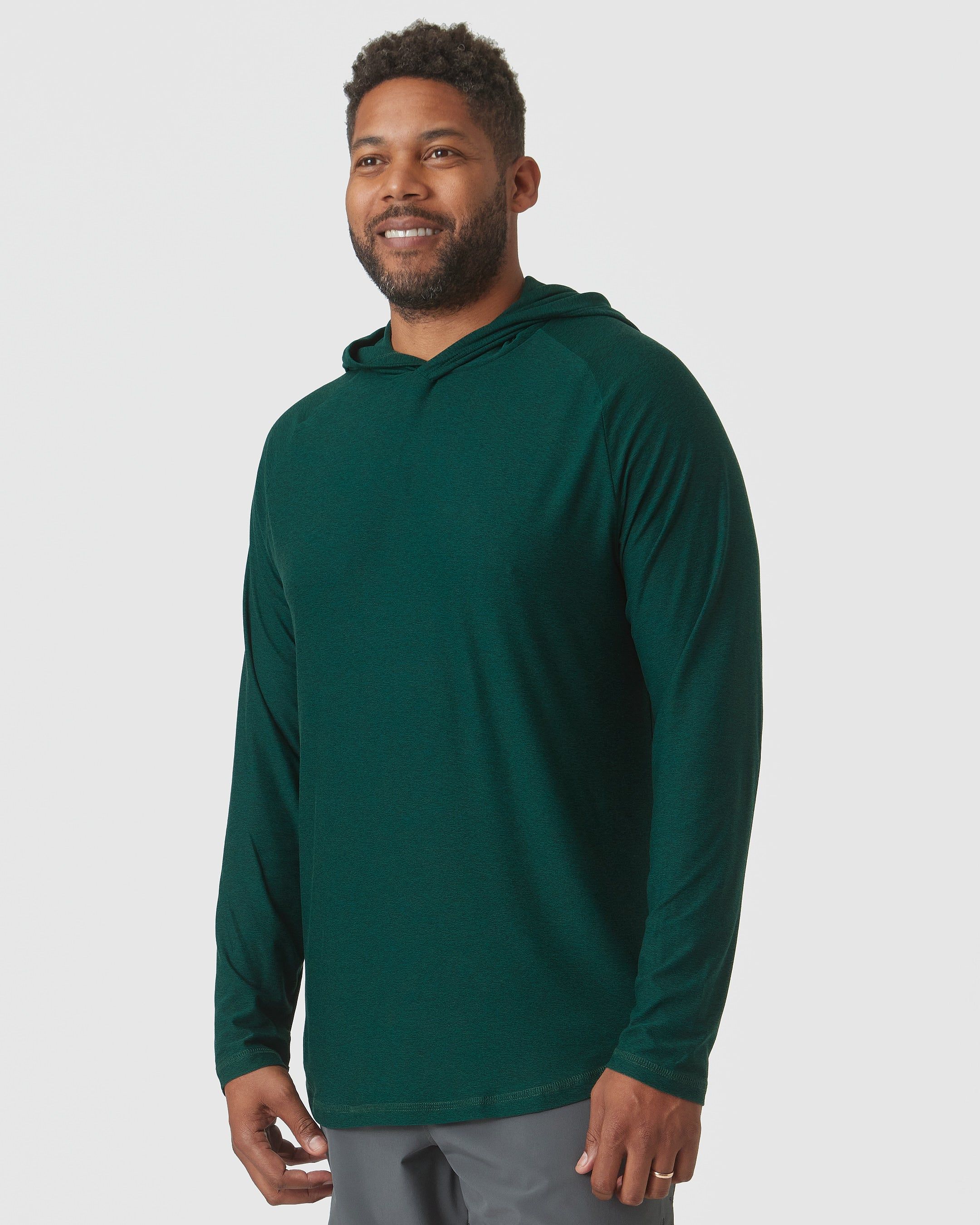 Evergreen Heather Active Hoodie sold by True Classic product image thumbnail 4