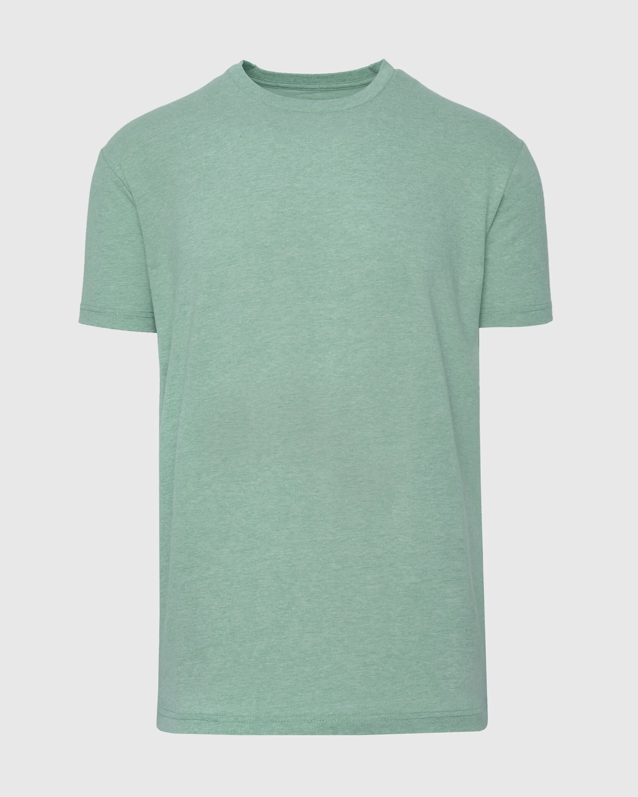 Heather Slate Green Short Sleeve Crew Neck T Shirt sold by True Classic product image thumbnail 2