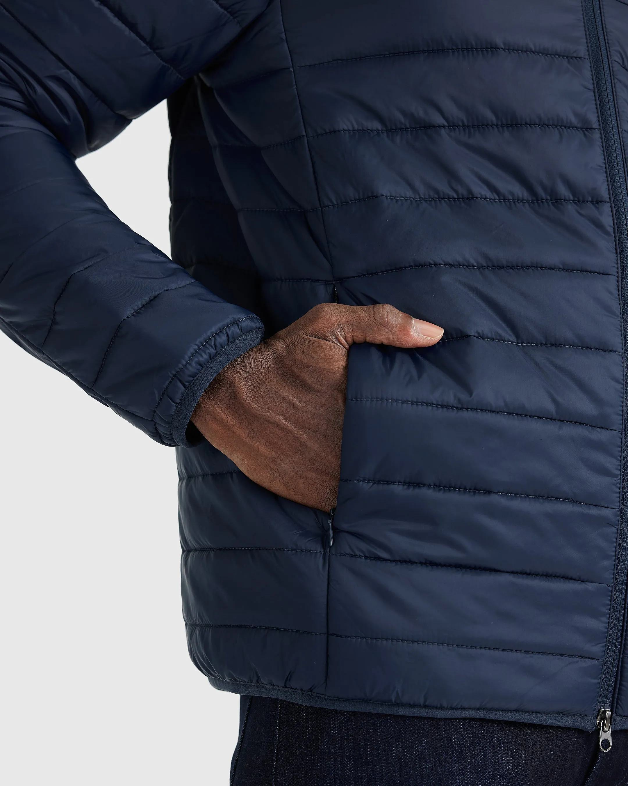 Navy Puffer Jacket sold by True Classic product image thumbnail 5