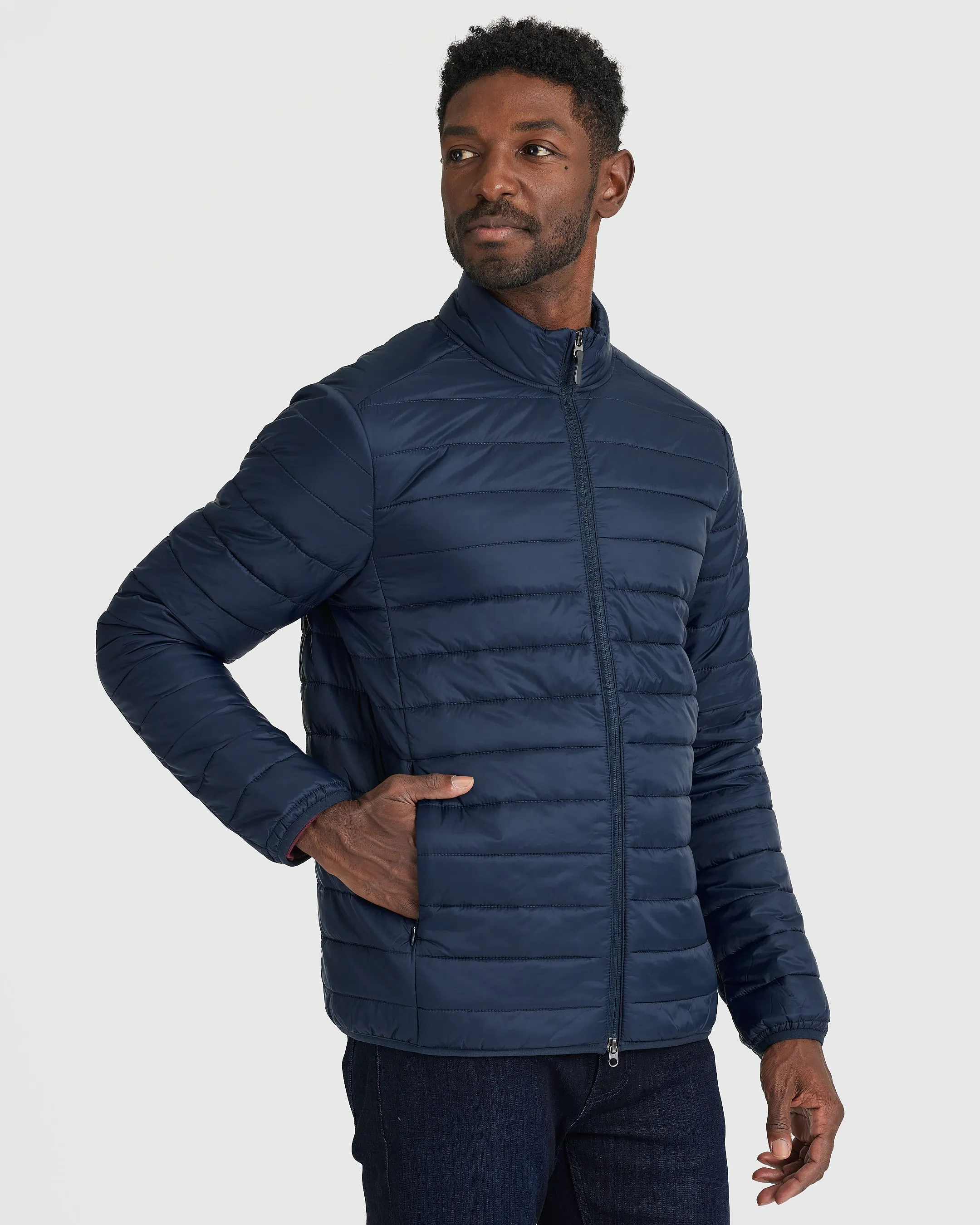 Navy Puffer Jacket sold by True Classic product image thumbnail 3