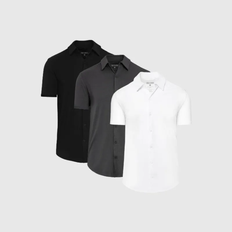 Core Color Short Sleeve Knit Shirt 3-Pack sold by True Classic
