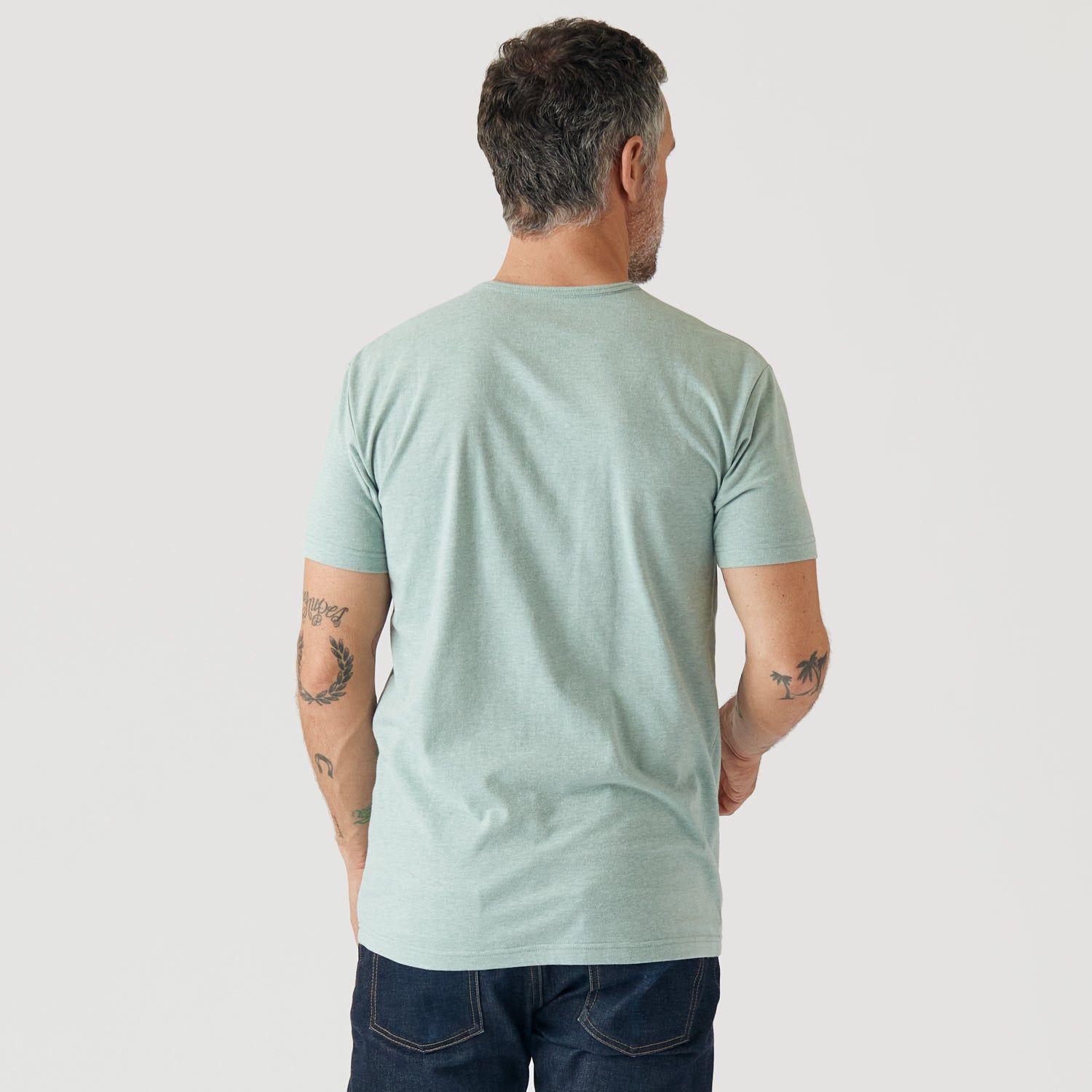 Heather Sage Short Sleeve Henley sold by True Classic product image thumbnail 3