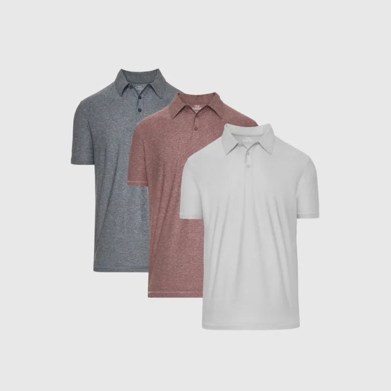 Active Multi Polo 3-Pack sold by True Classic