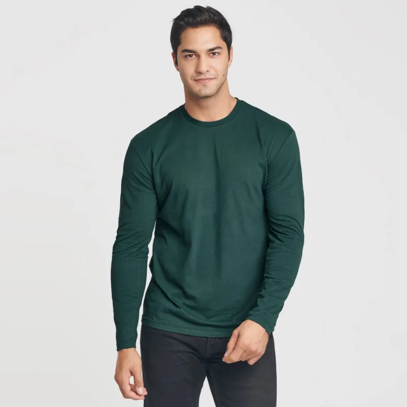 Forest Green Crew Neck Long Sleeve sold by True Classic