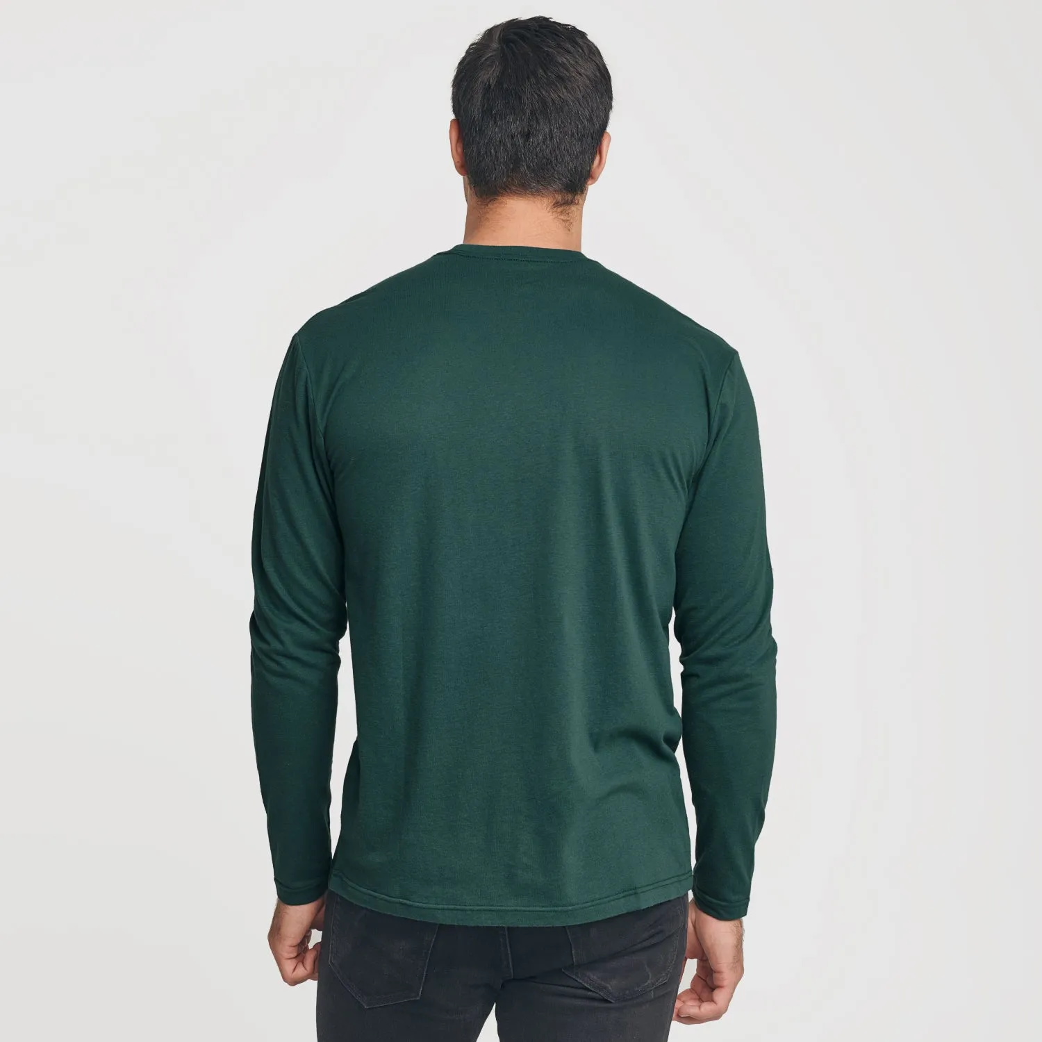 Forest Green Crew Neck Long Sleeve sold by True Classic product image thumbnail 3